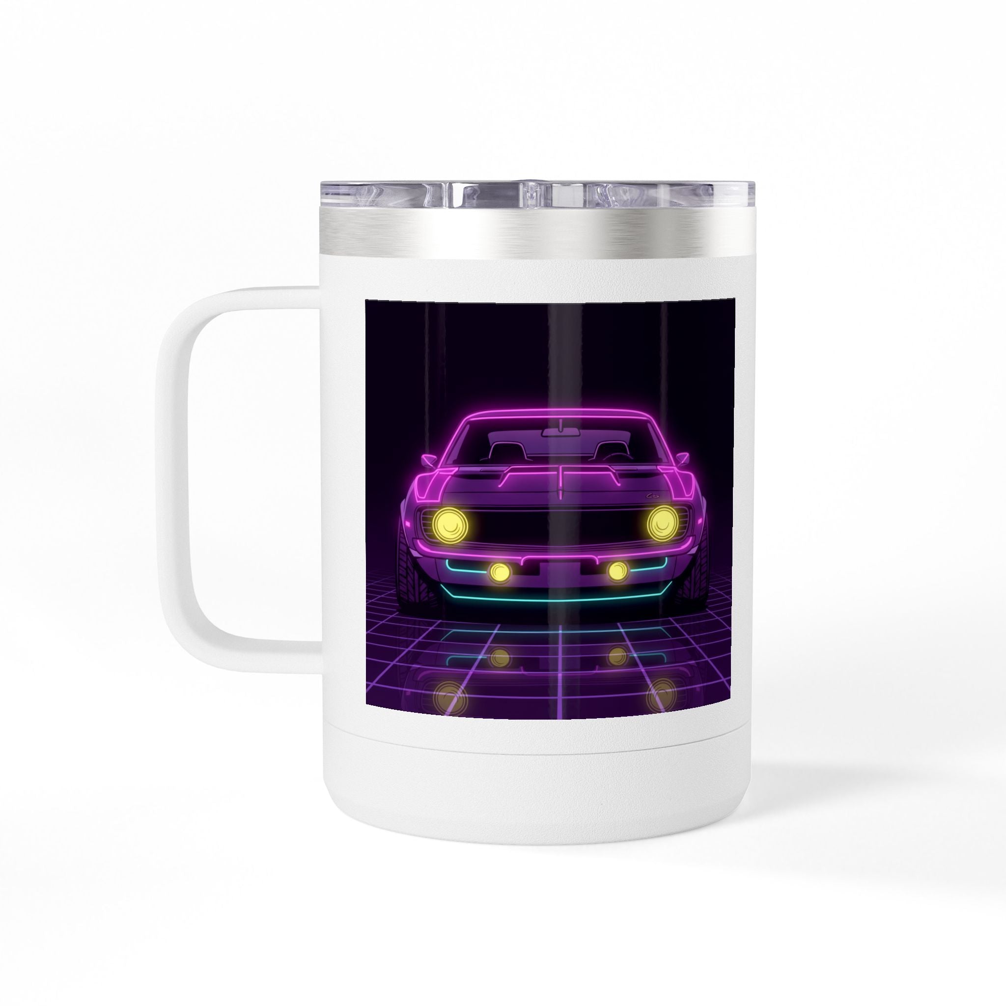 1969 Chevrolet Camaro SS Neon Synthwave Coffee Mug