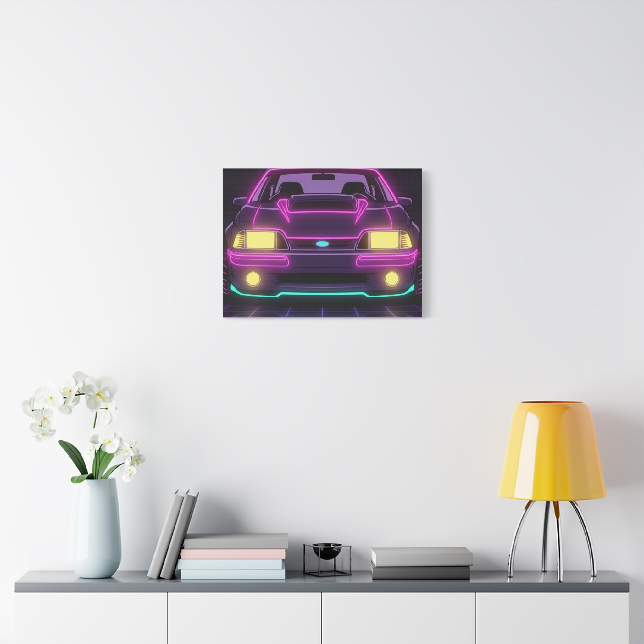 Ford Mustang Fox Body GT Canvas Wall Art