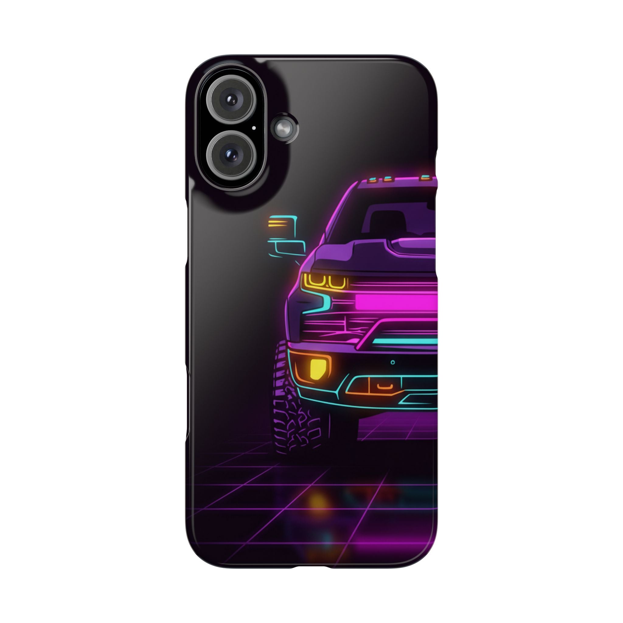 Chevy Silverado Trail Boss (2019+) Neon Synthwave Phone Case