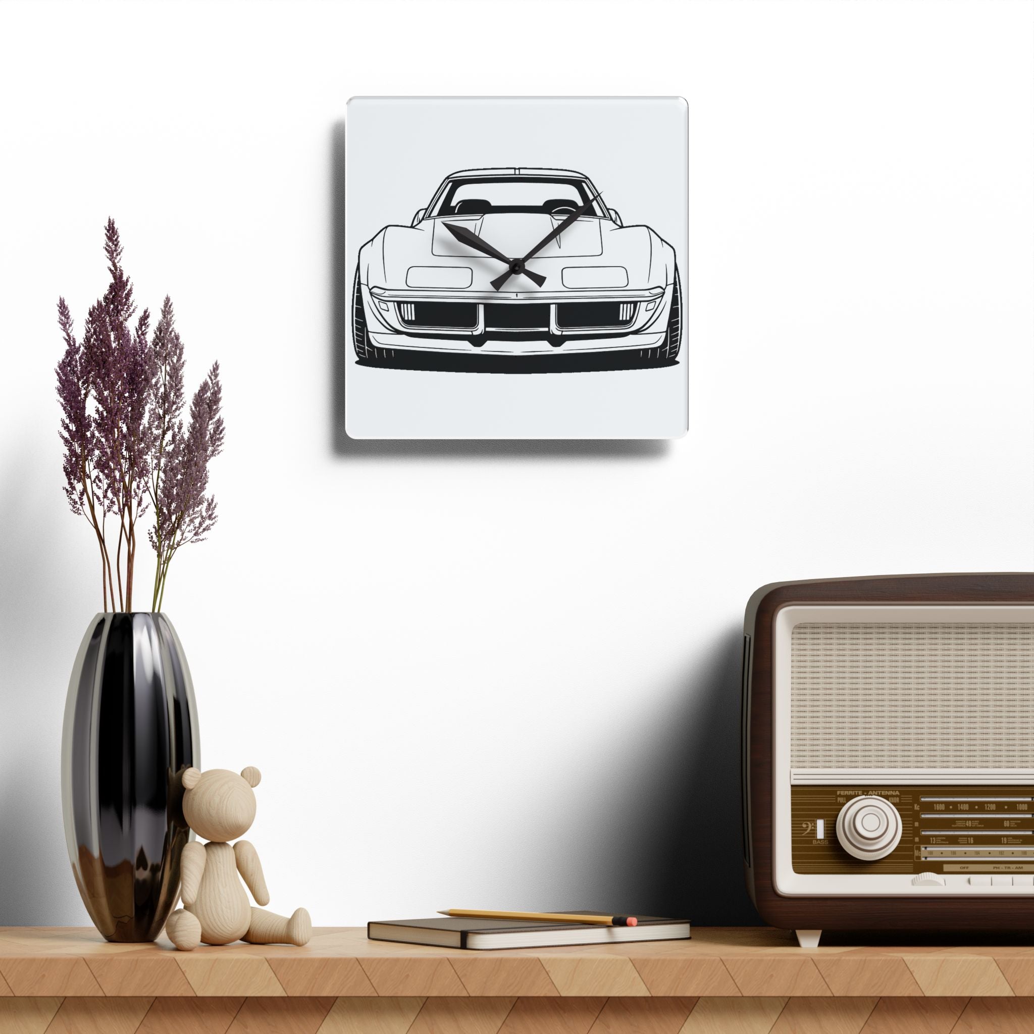 1969 Corvette Stingray C3 Wall Clock