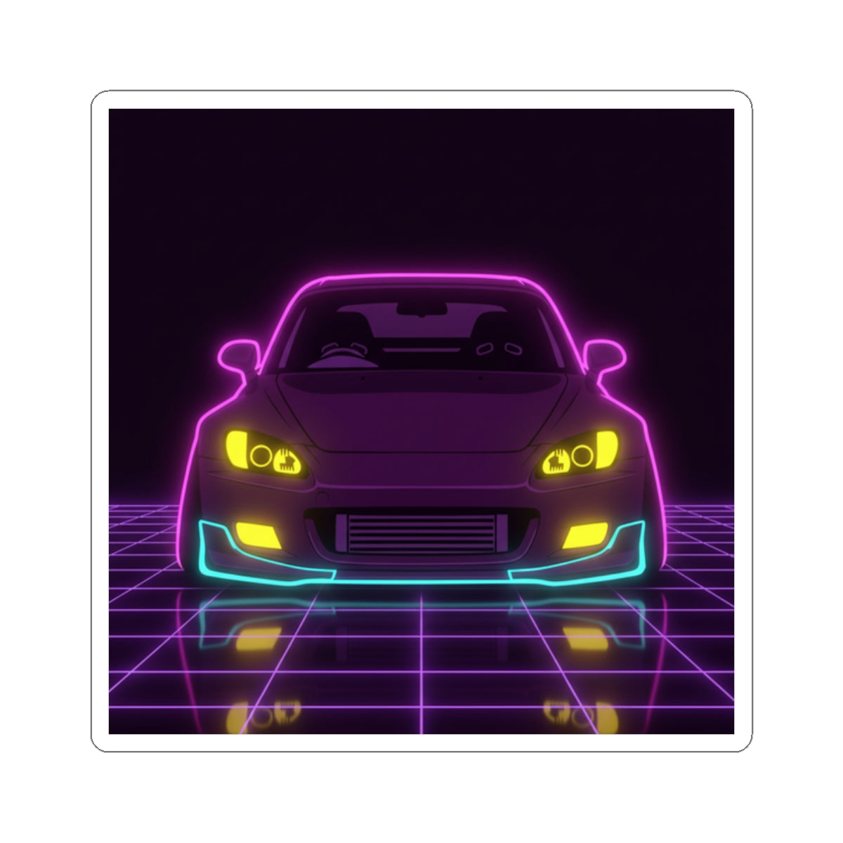 Honda S2000 (1999-09) Neon Synthwave Sticker