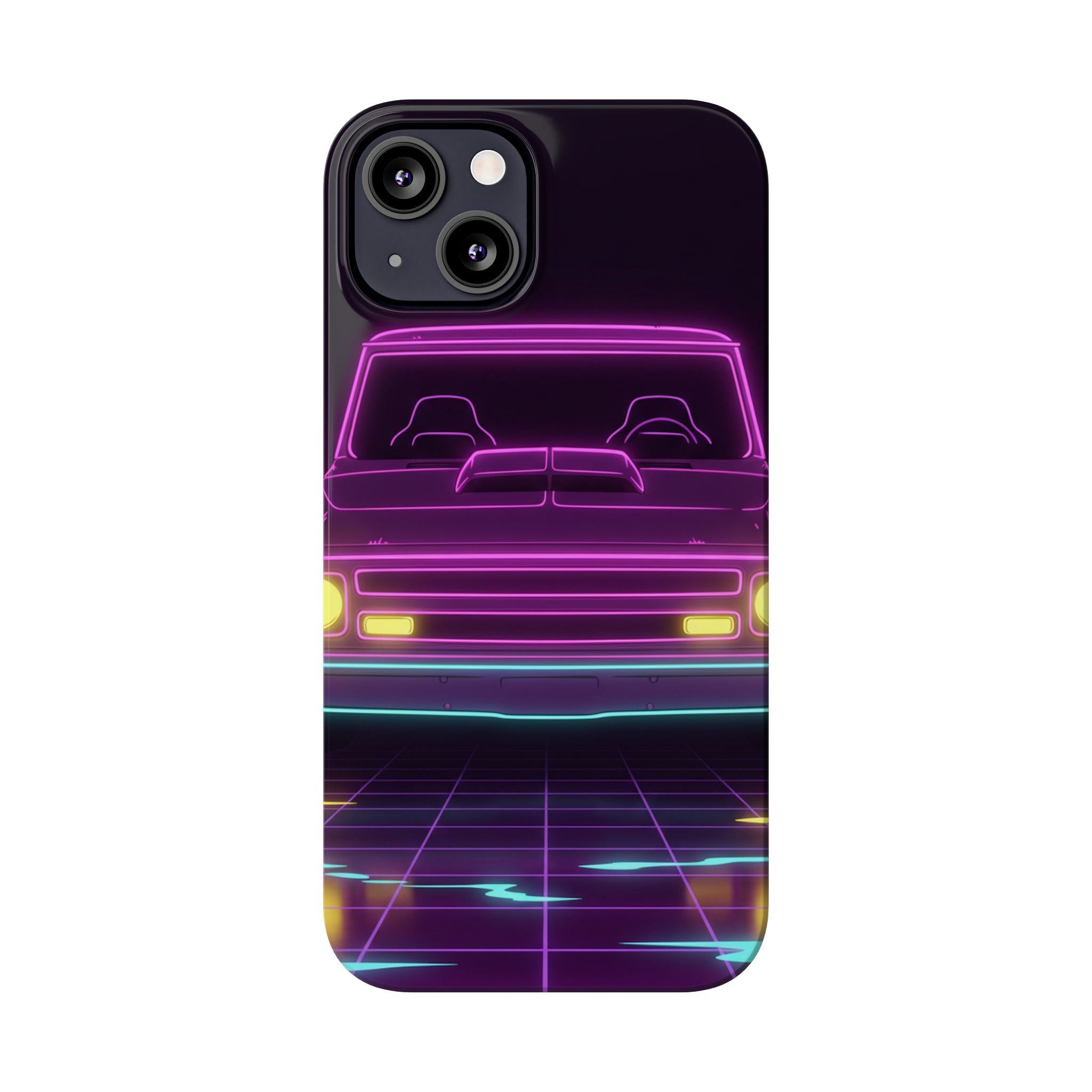 Chevy C10 Pickup (1967-72) Neon Synthwave Phone Case