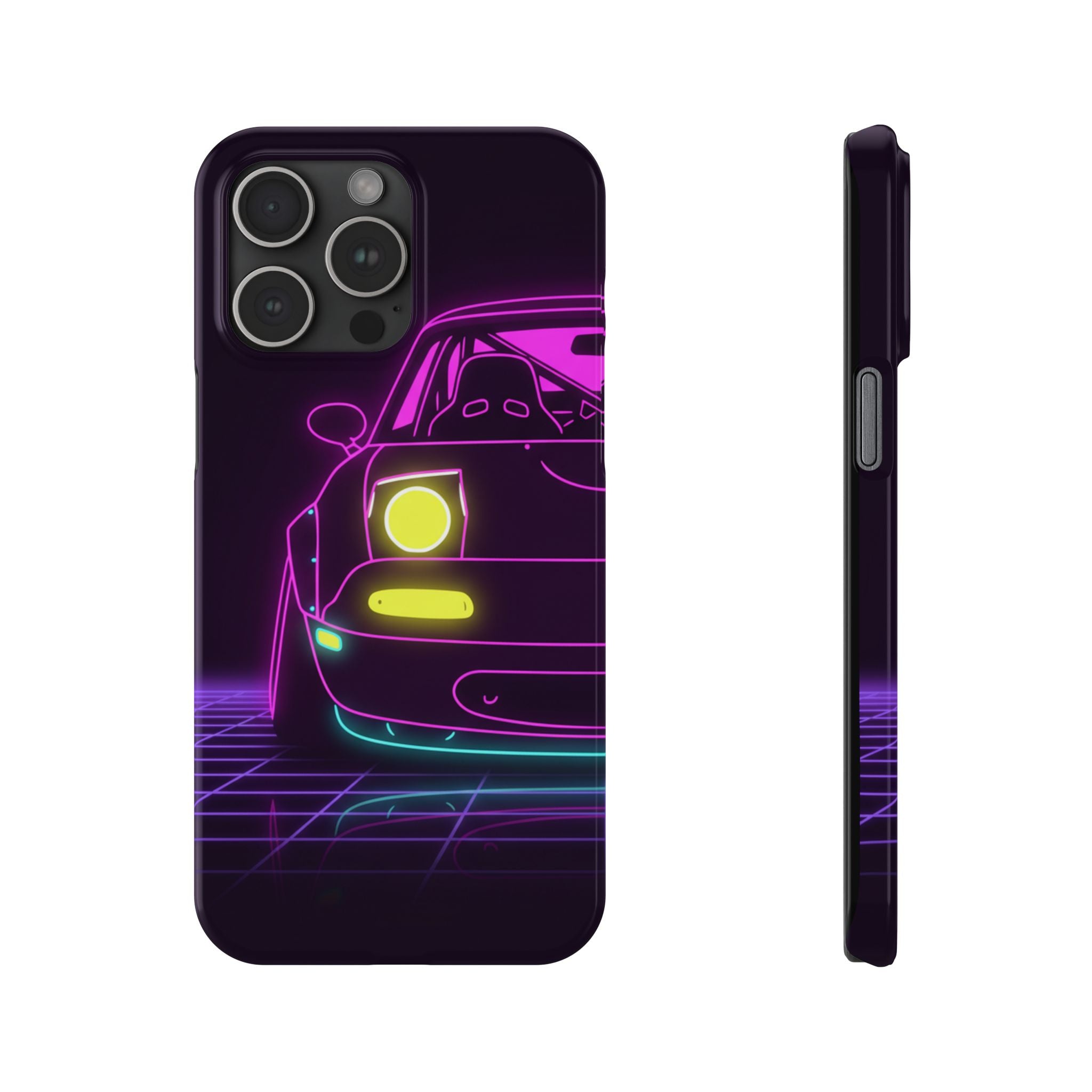 Mazda Miata NA (1989-97) Neon Synthwave Phone Case
