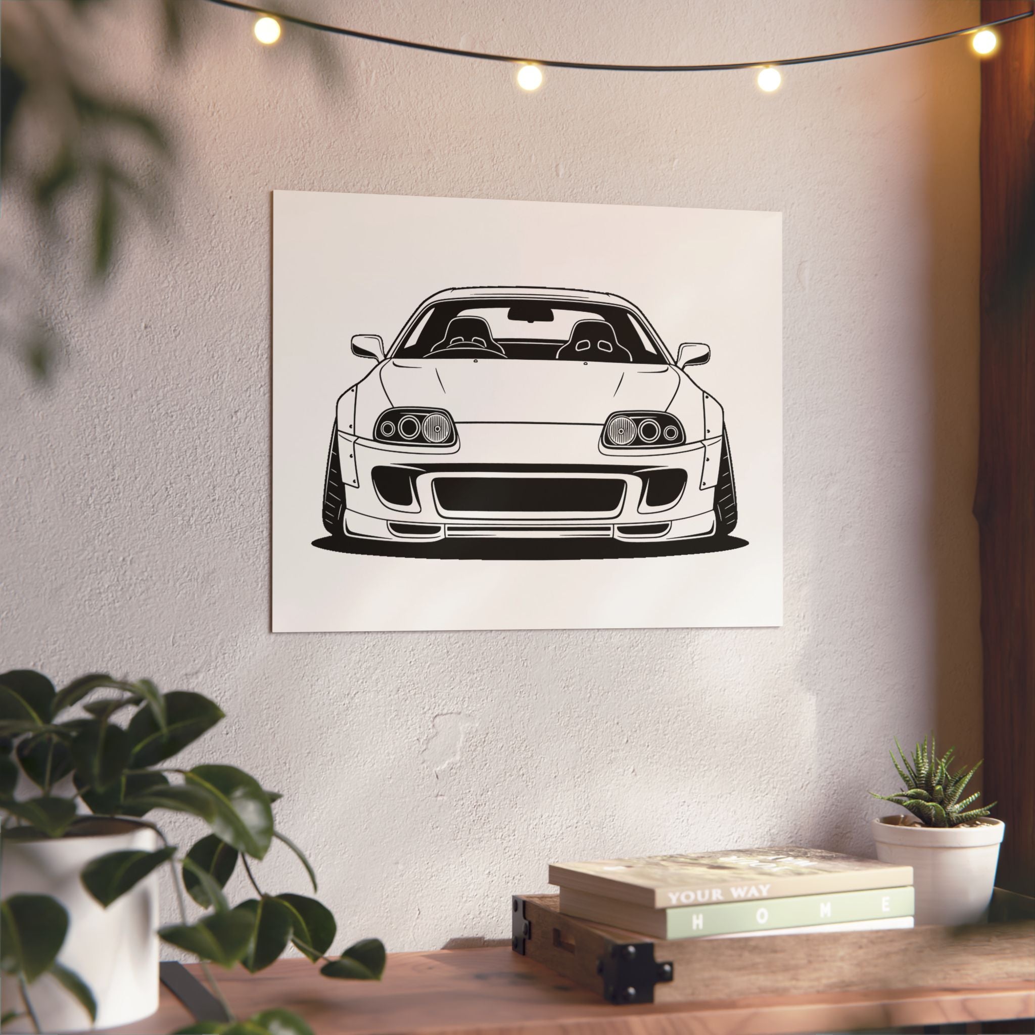 Toyota Supra MK4 Metal Wall Sign