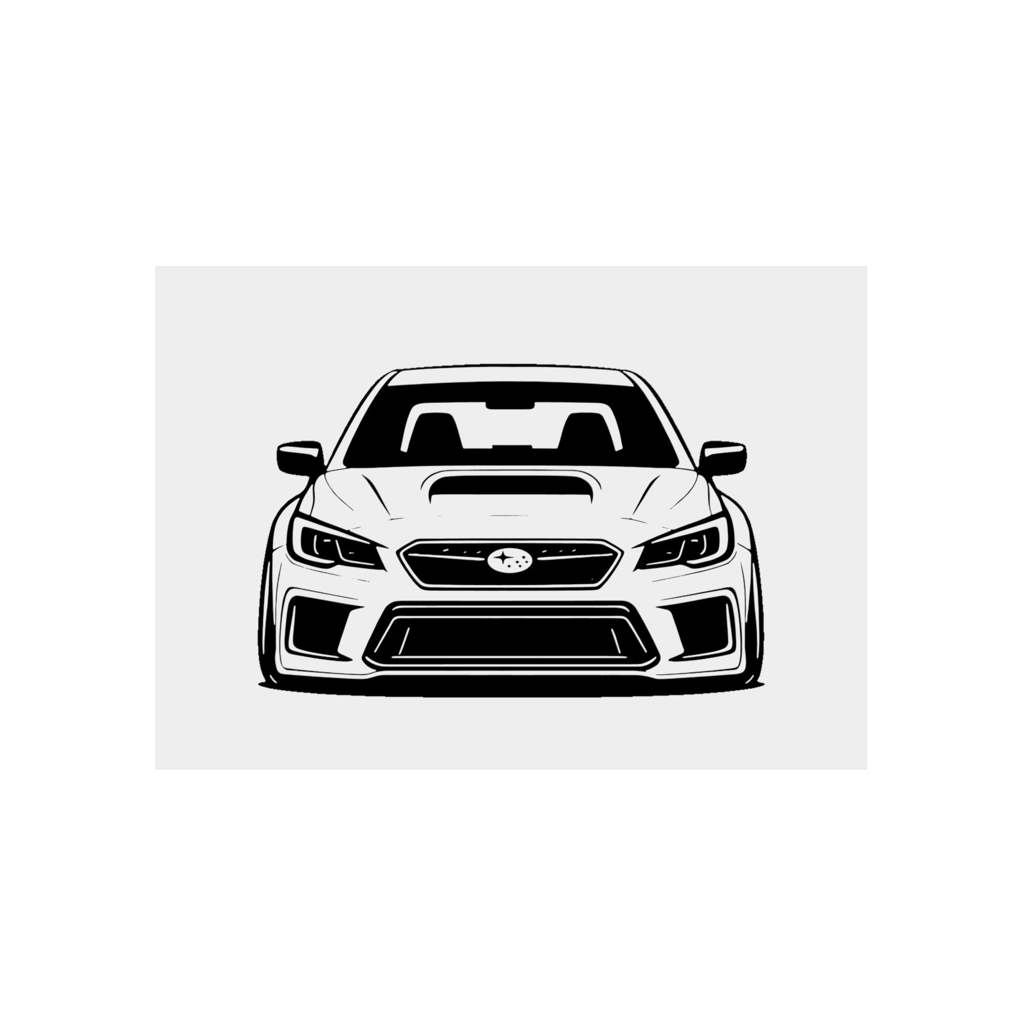 Subaru WRX STI Metal Wall Sign