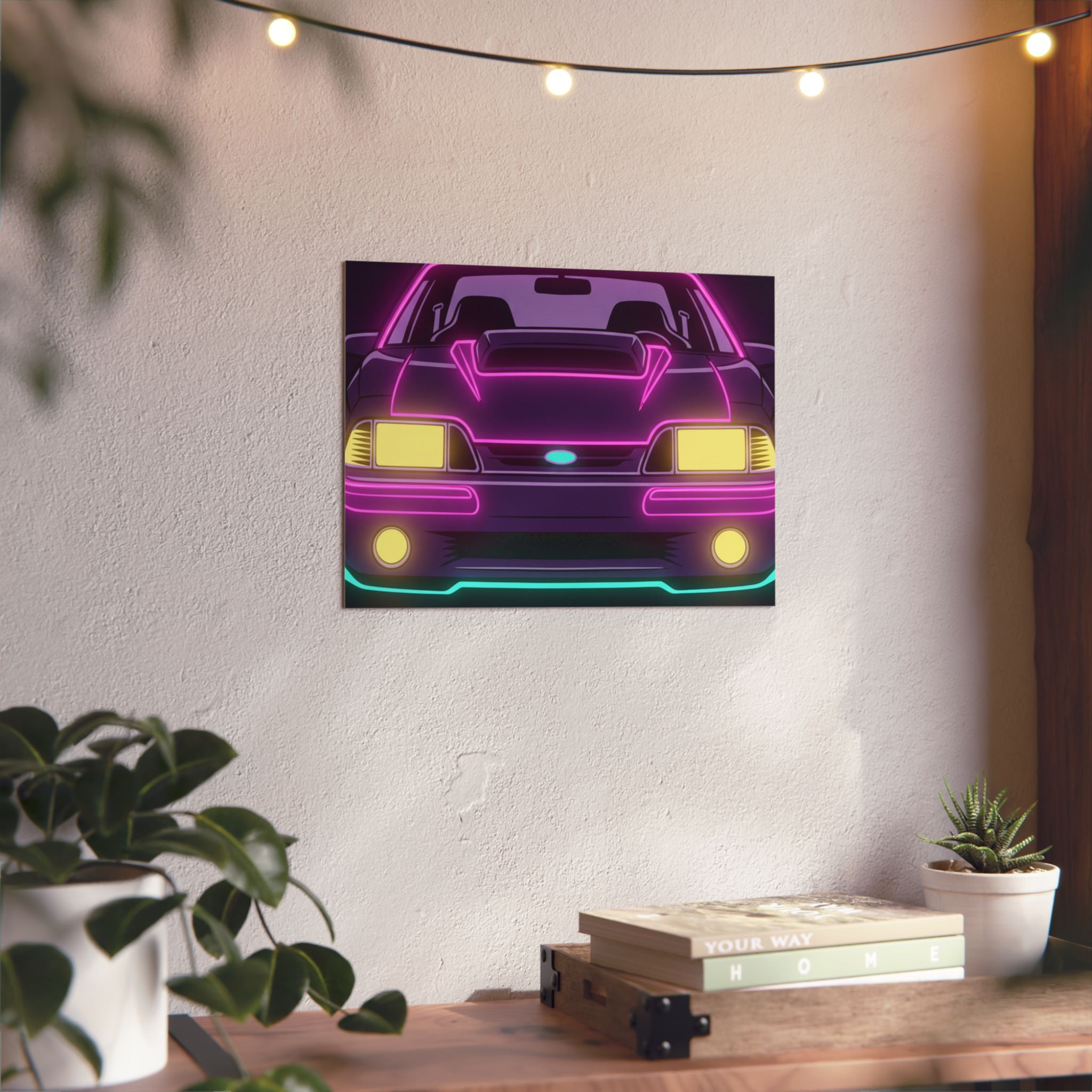 Ford Mustang Fox Body GT Metal Wall Sign