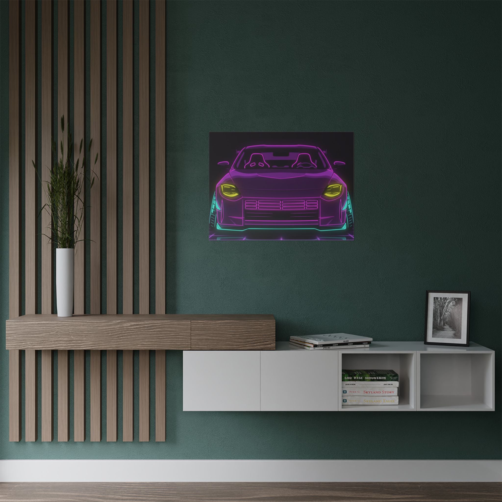 Nissan Z RZ34 (2023+) Neon Synthwave Poster
