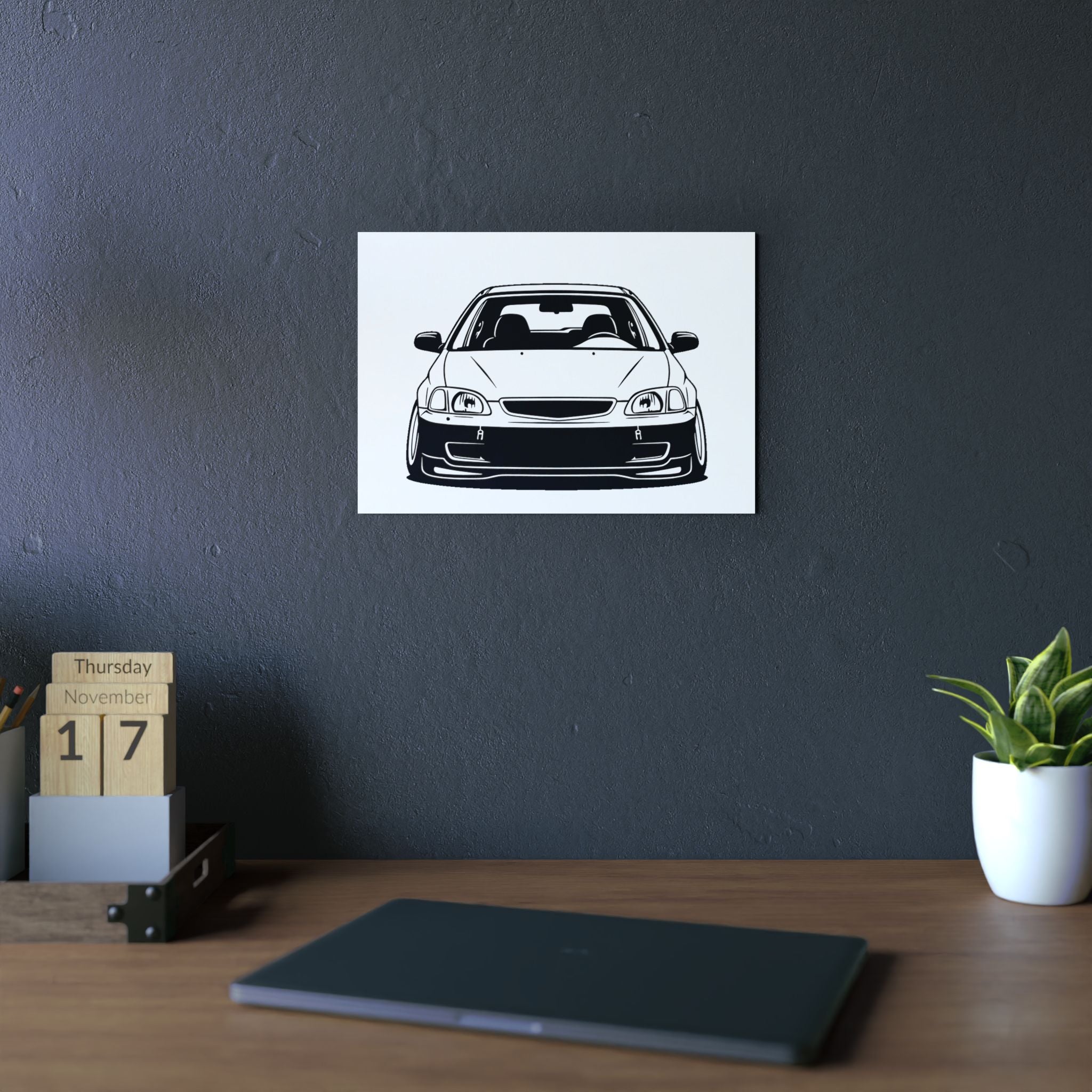 Honda Civic EK Hatch Metal Wall Sign