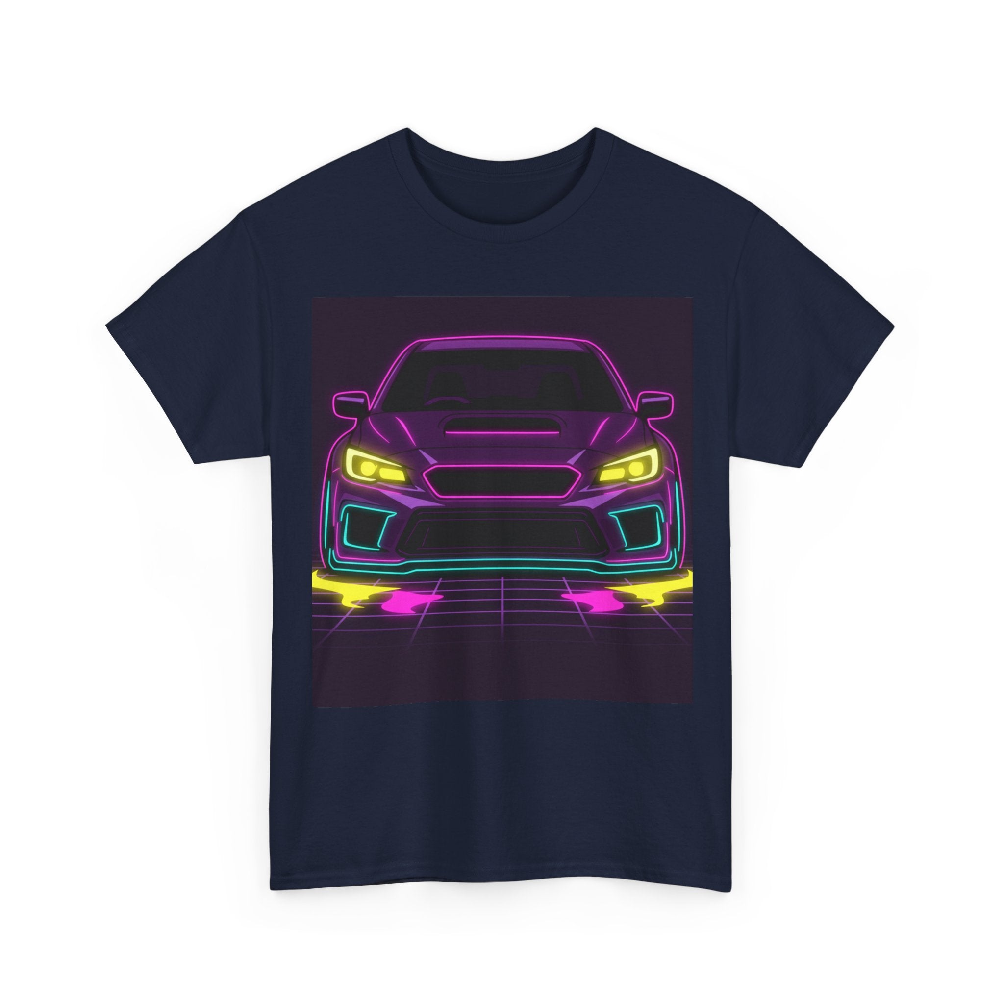 Subaru WRX STI Neon Synthwave Unisex Tee