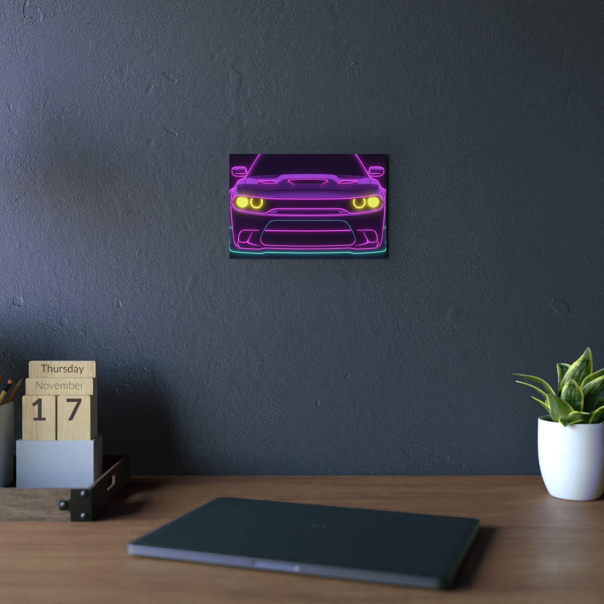 Dodge Challenger SRT Hellcat Metal Wall Sign