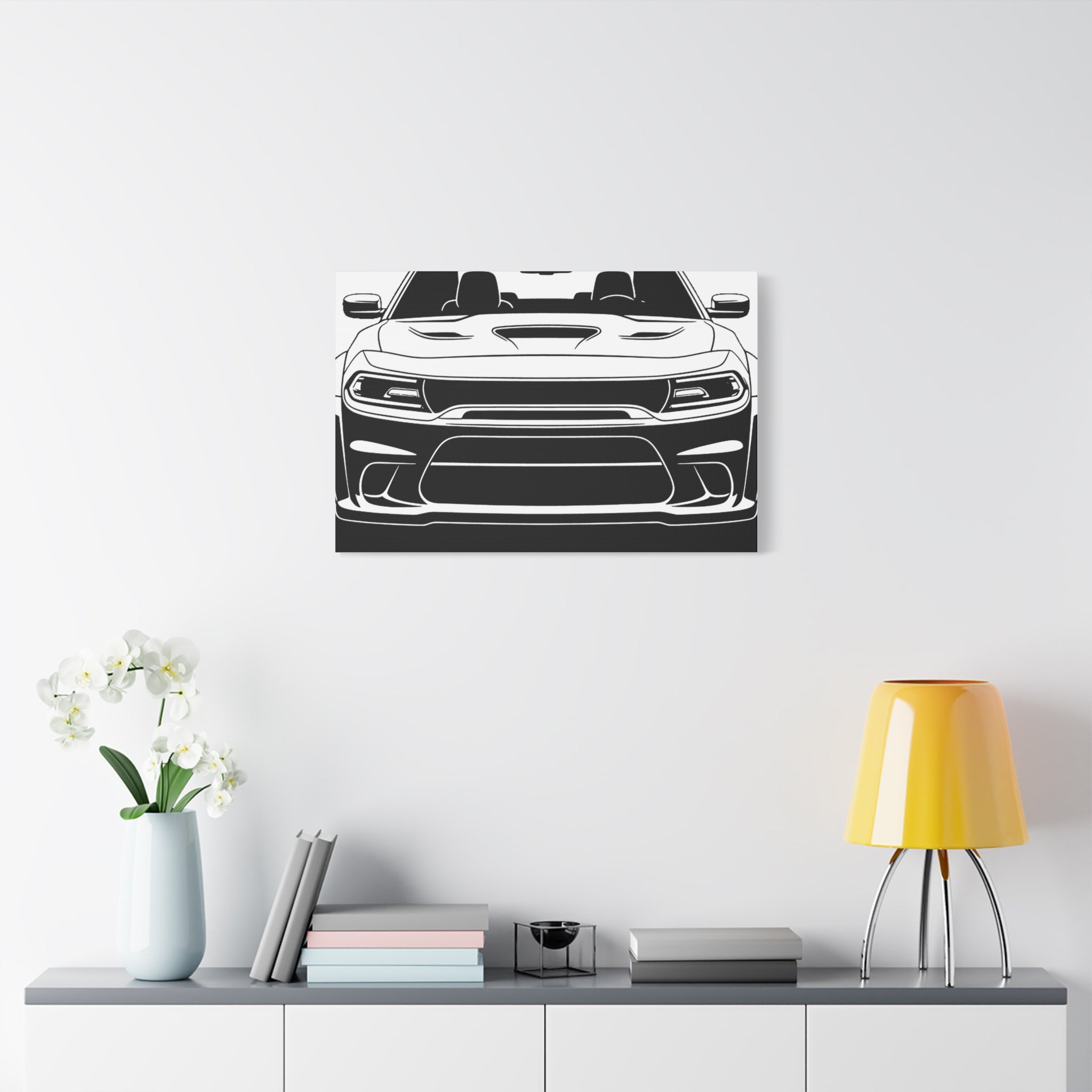 Dodge Challenger SRT Hellcat Canvas Wall Art