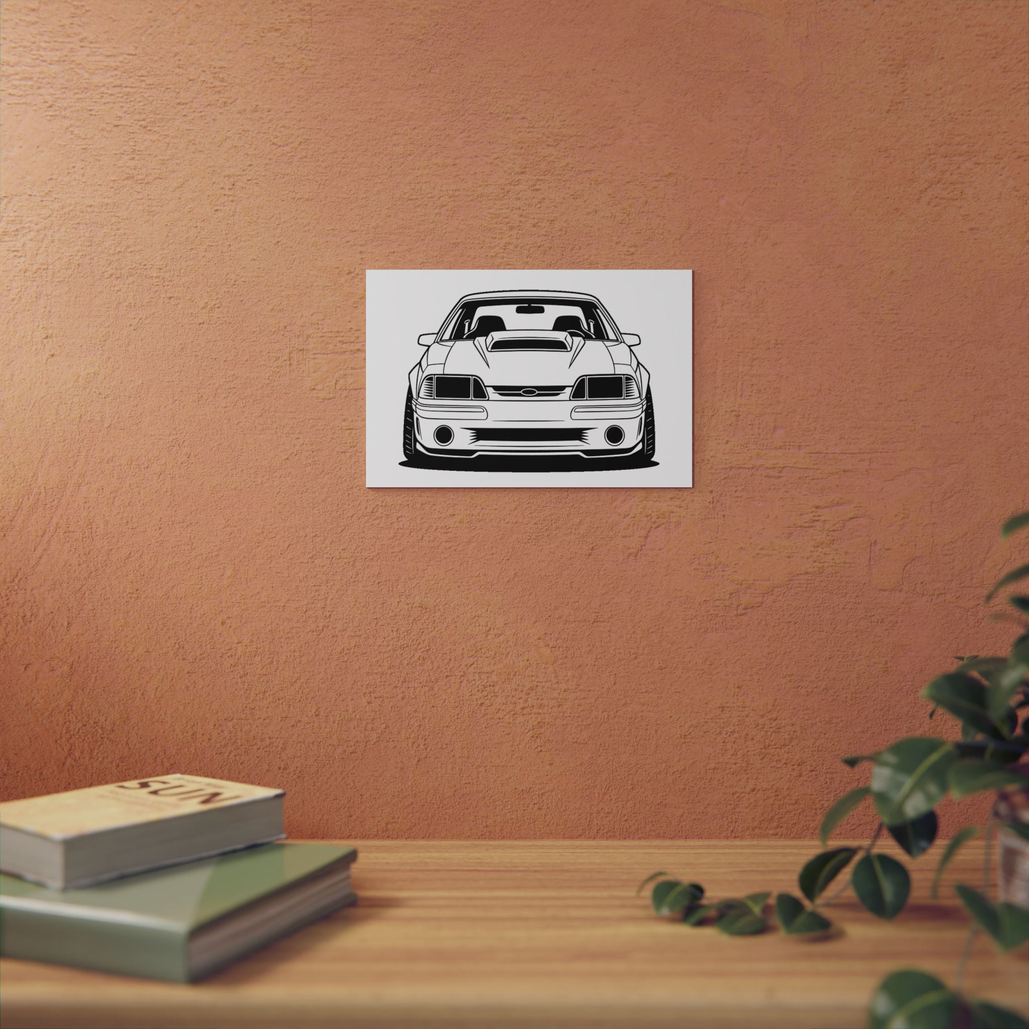 Ford Mustang Fox Body GT Metal Wall Sign