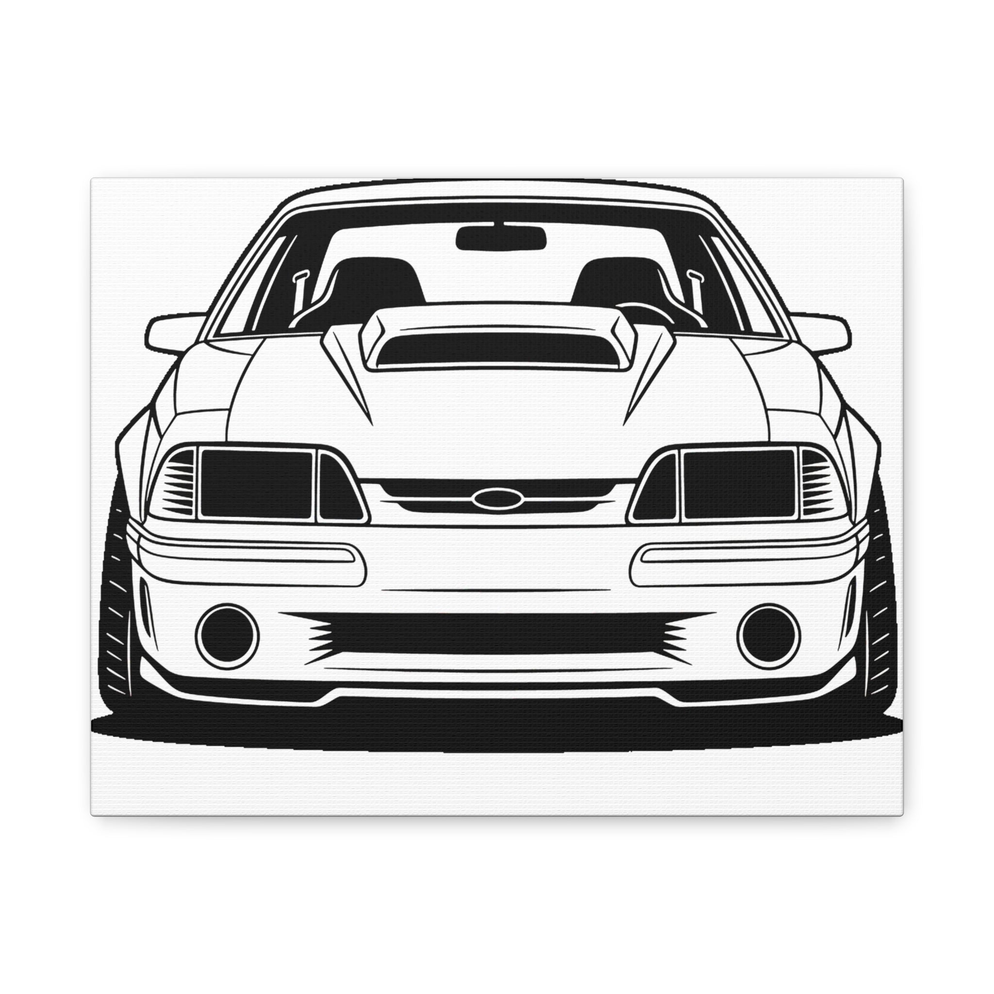 Ford Mustang Fox Body GT Canvas Wall Art