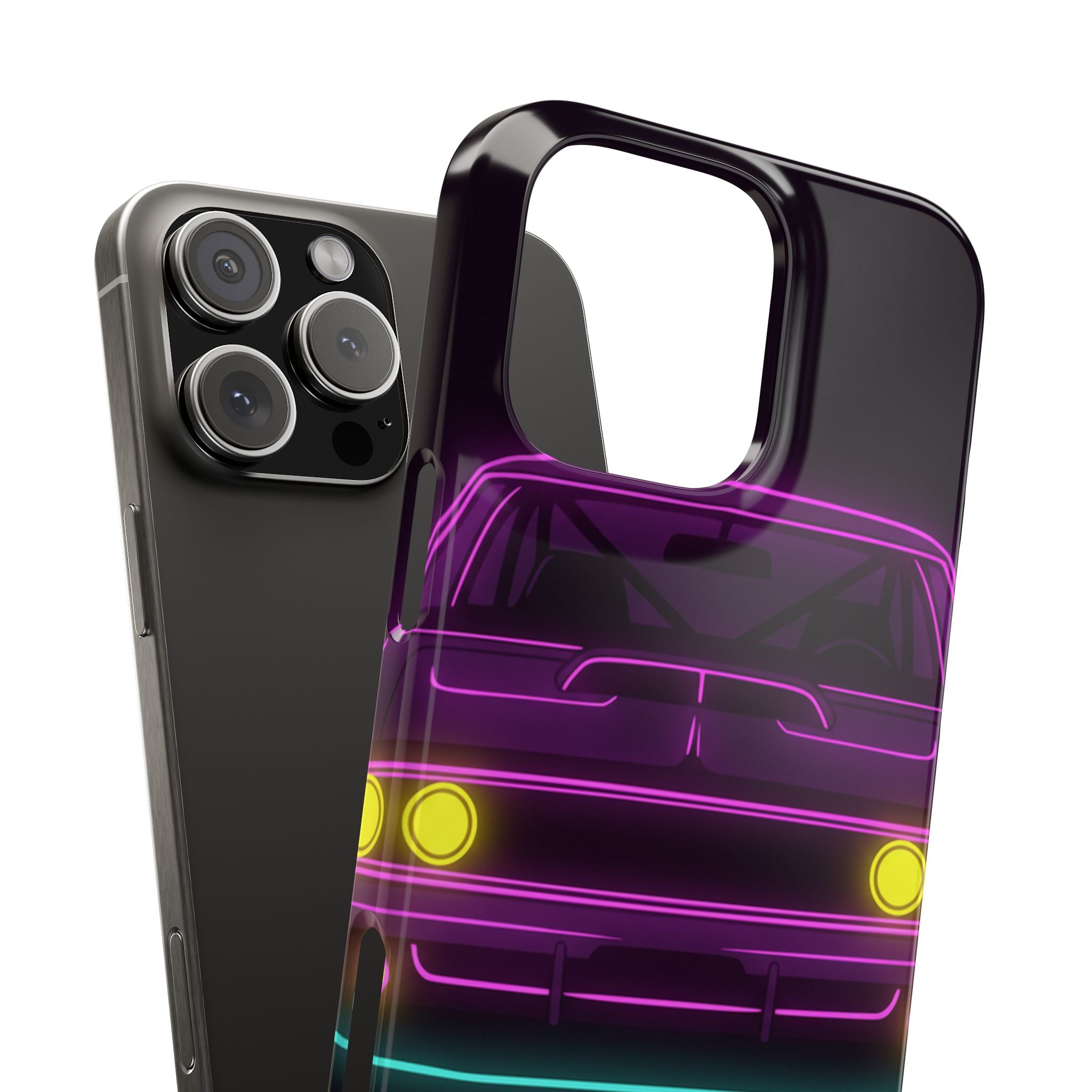 Dodge Charger R/T (1968-70) Neon Synthwave Phone Case