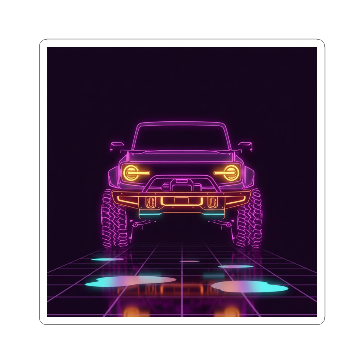Ford Bronco (2021+) Neon Synthwave Sticker