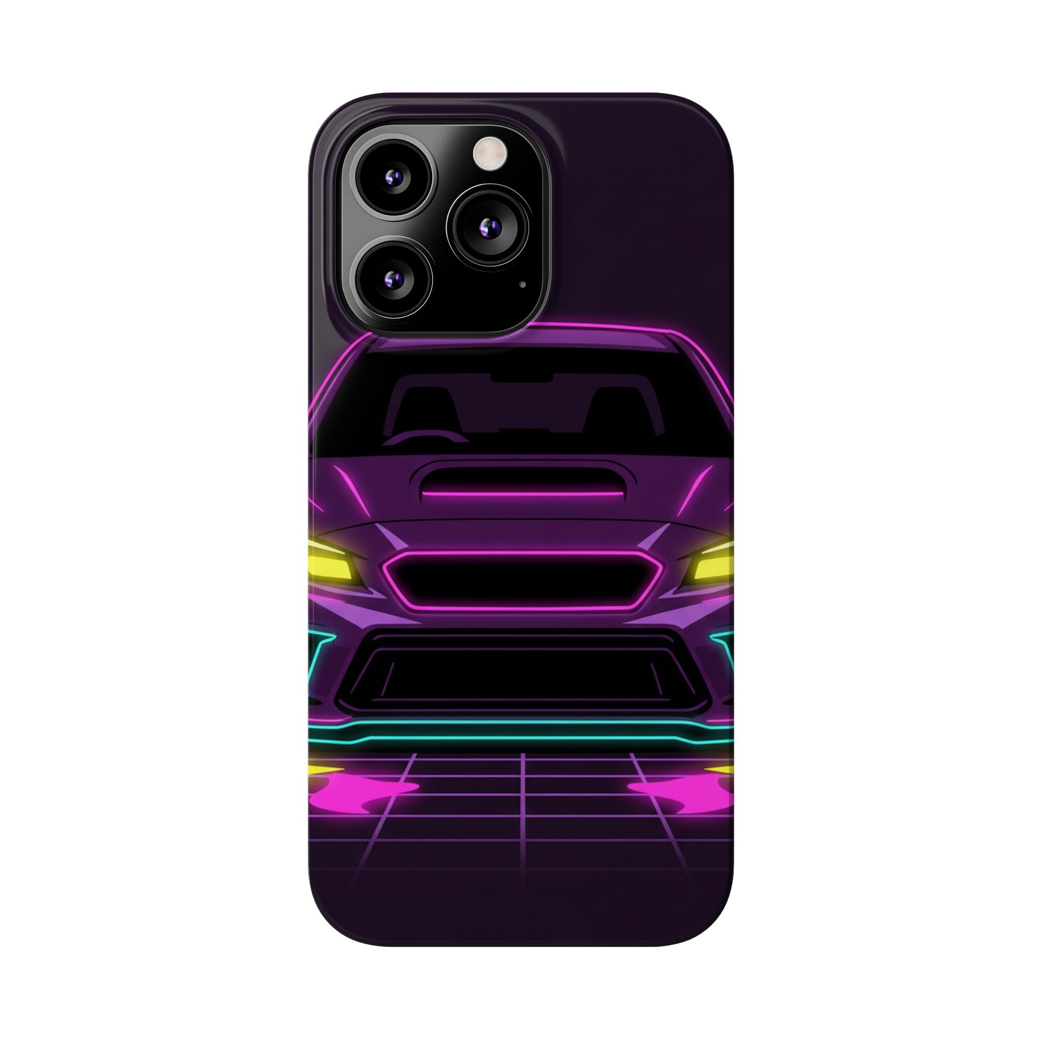 Subaru WRX STI Neon Synthwave Phone Case