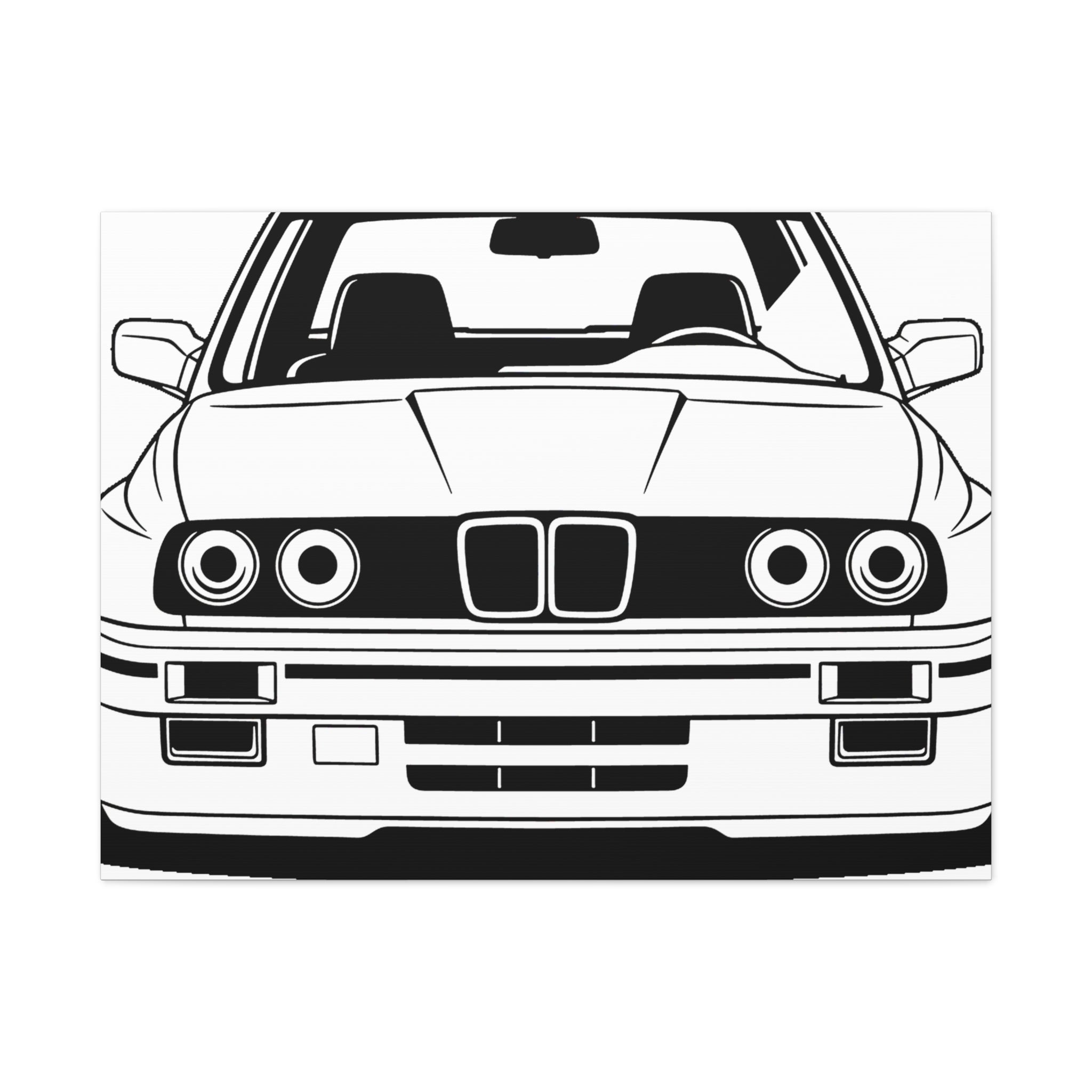 BMW E30 Canvas Wall Art