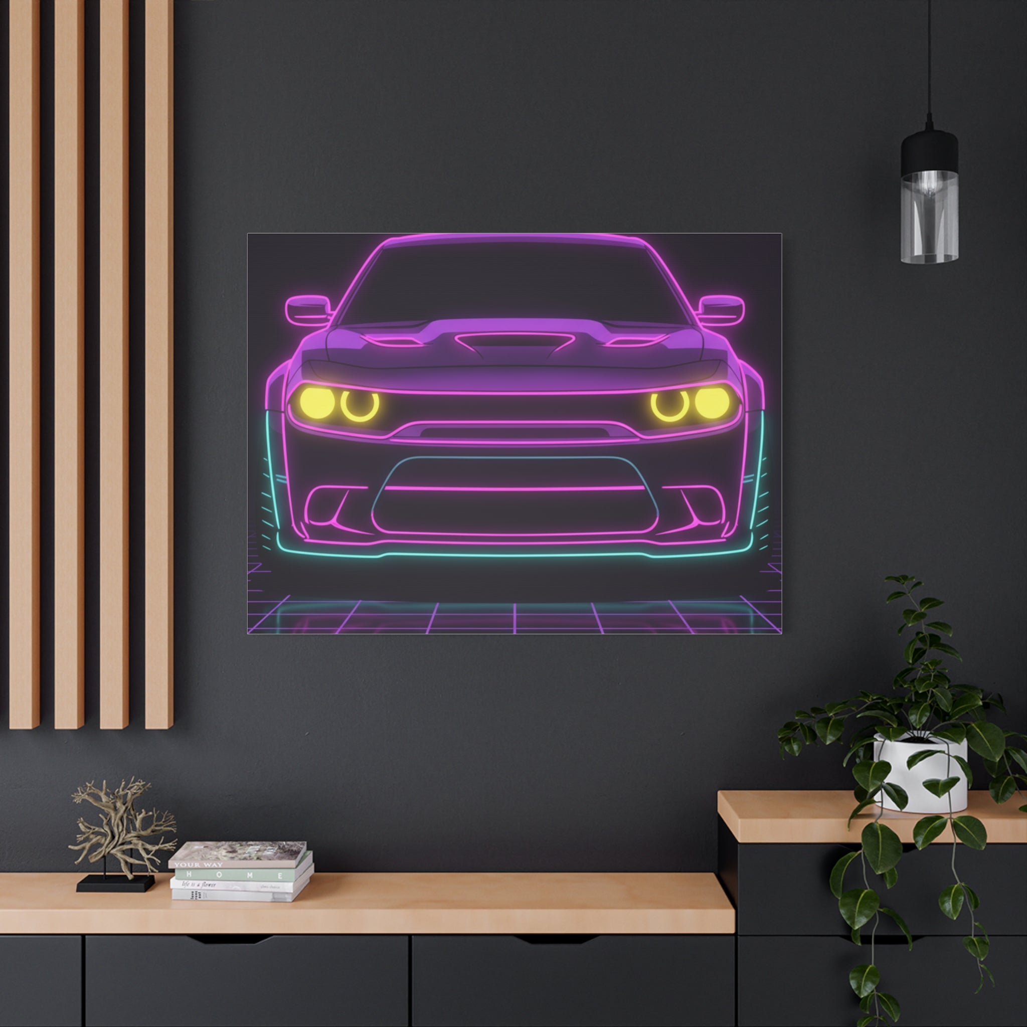 Dodge Challenger SRT Hellcat Canvas Wall Art