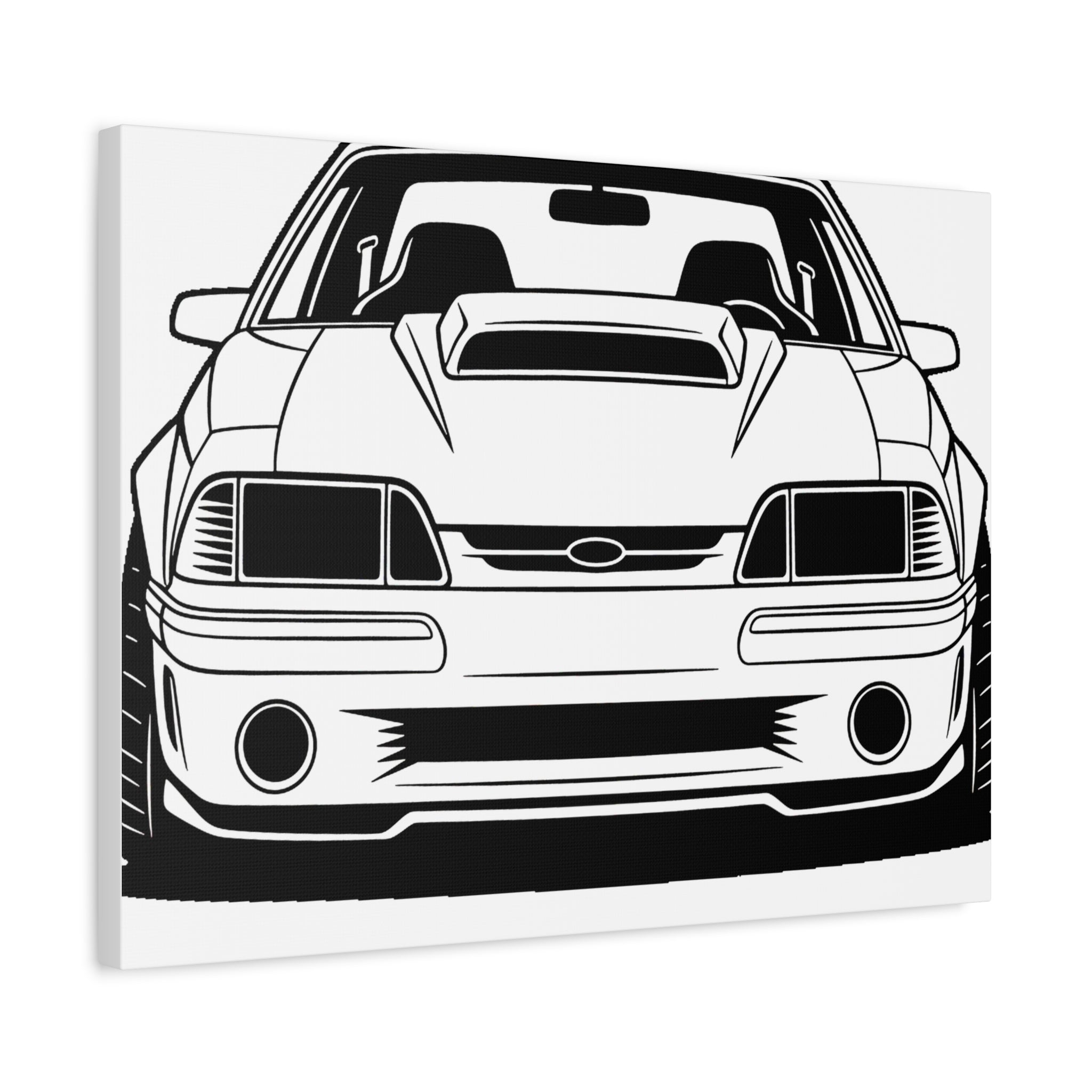 Ford Mustang Fox Body GT Canvas Wall Art
