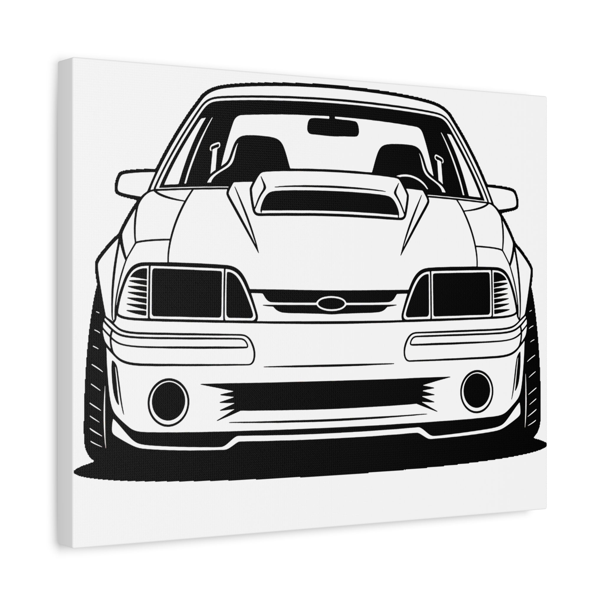 Ford Mustang Fox Body GT Canvas Wall Art