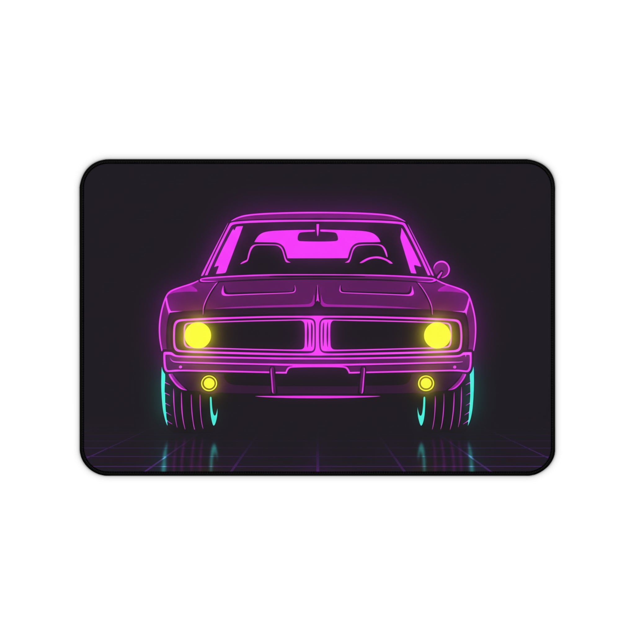 Dodge Charger R/T (1968-70) Resto-Mod Neon Synthwave Desk Mat