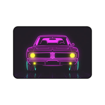 Dodge Charger R/T (1968-70) Resto-Mod Neon Synthwave Desk Mat