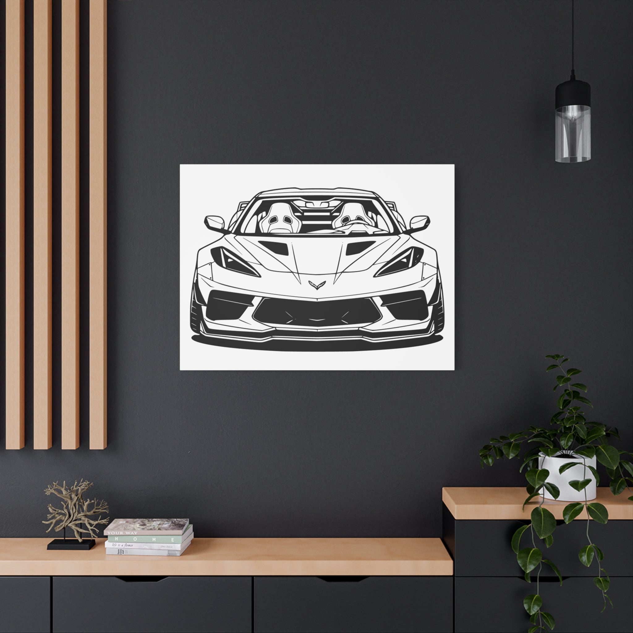 Corvette C8 (2020+) Canvas Wall Art