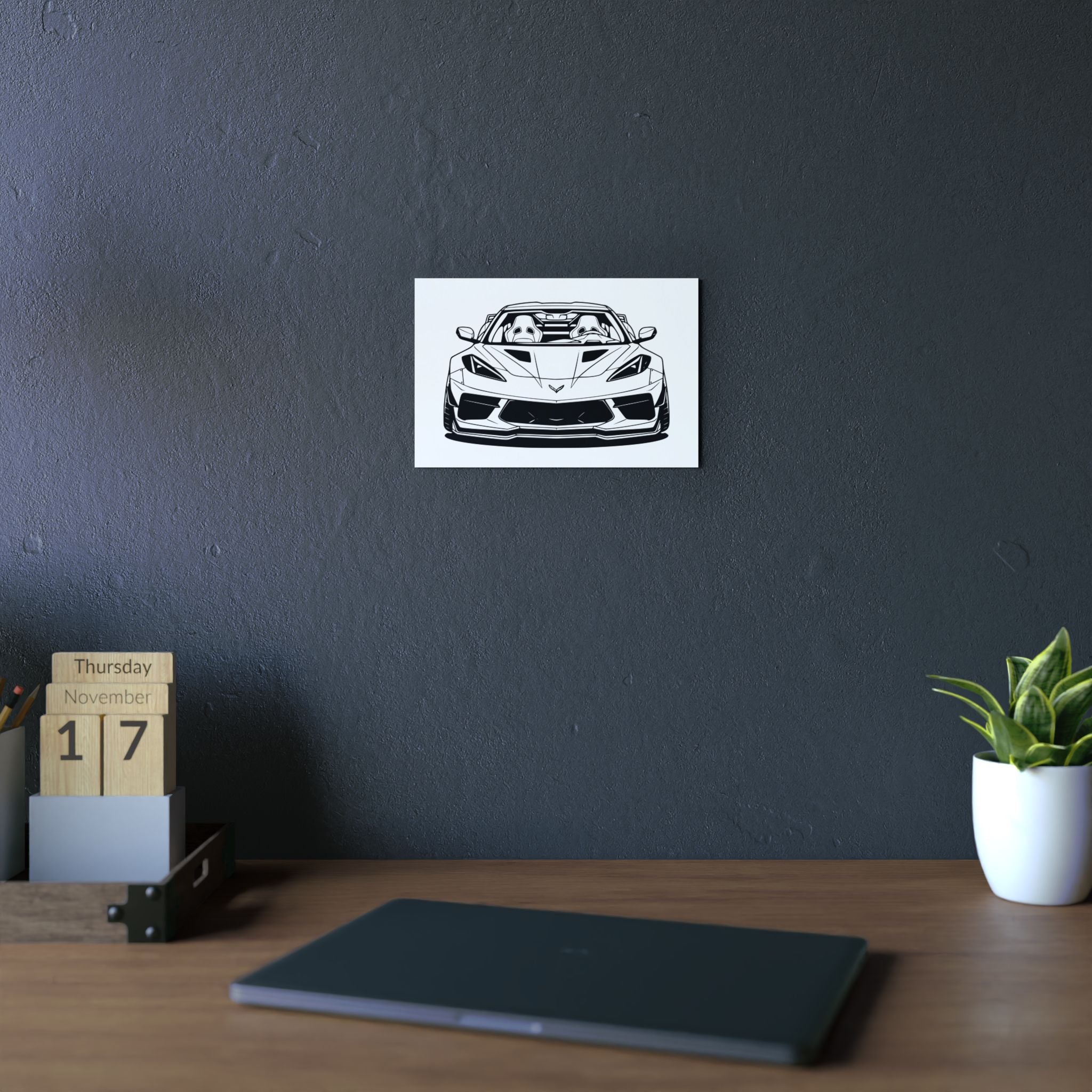 Corvette C8 (2020+) Metal Wall Sign
