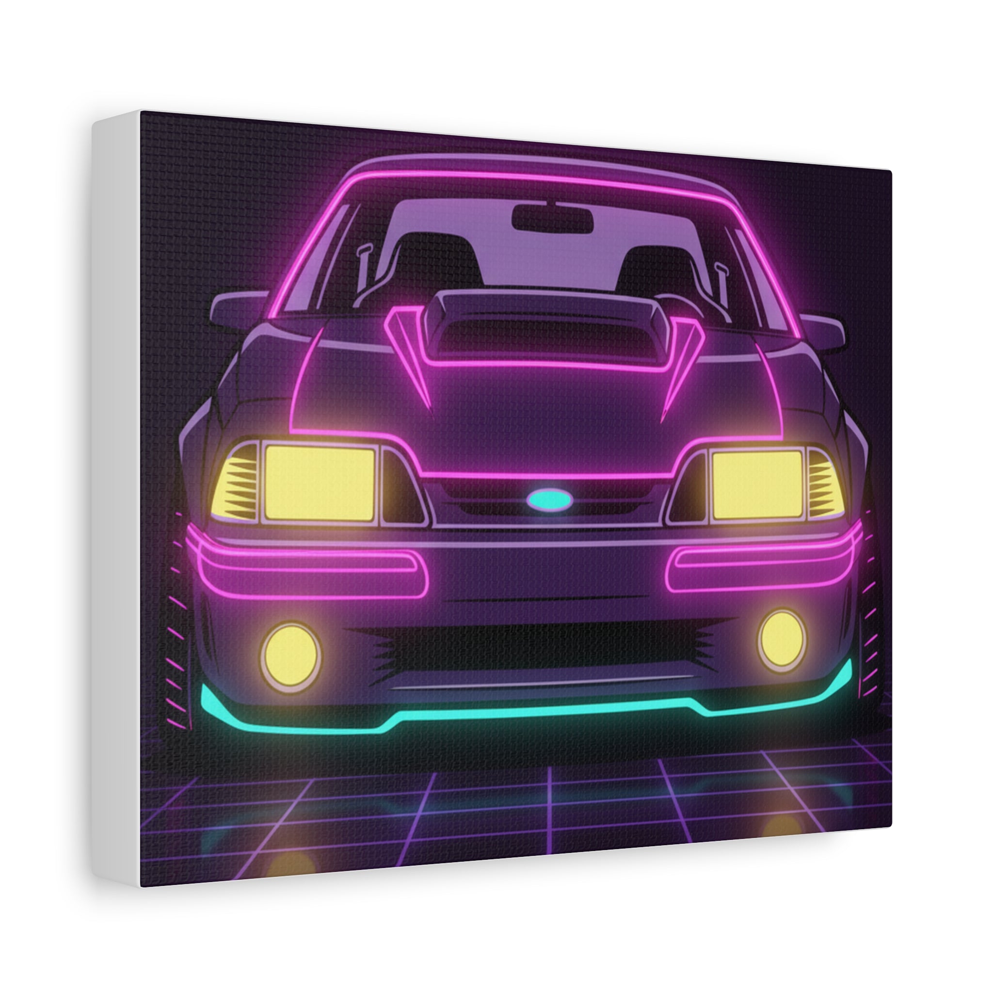 Ford Mustang Fox Body GT Canvas Wall Art