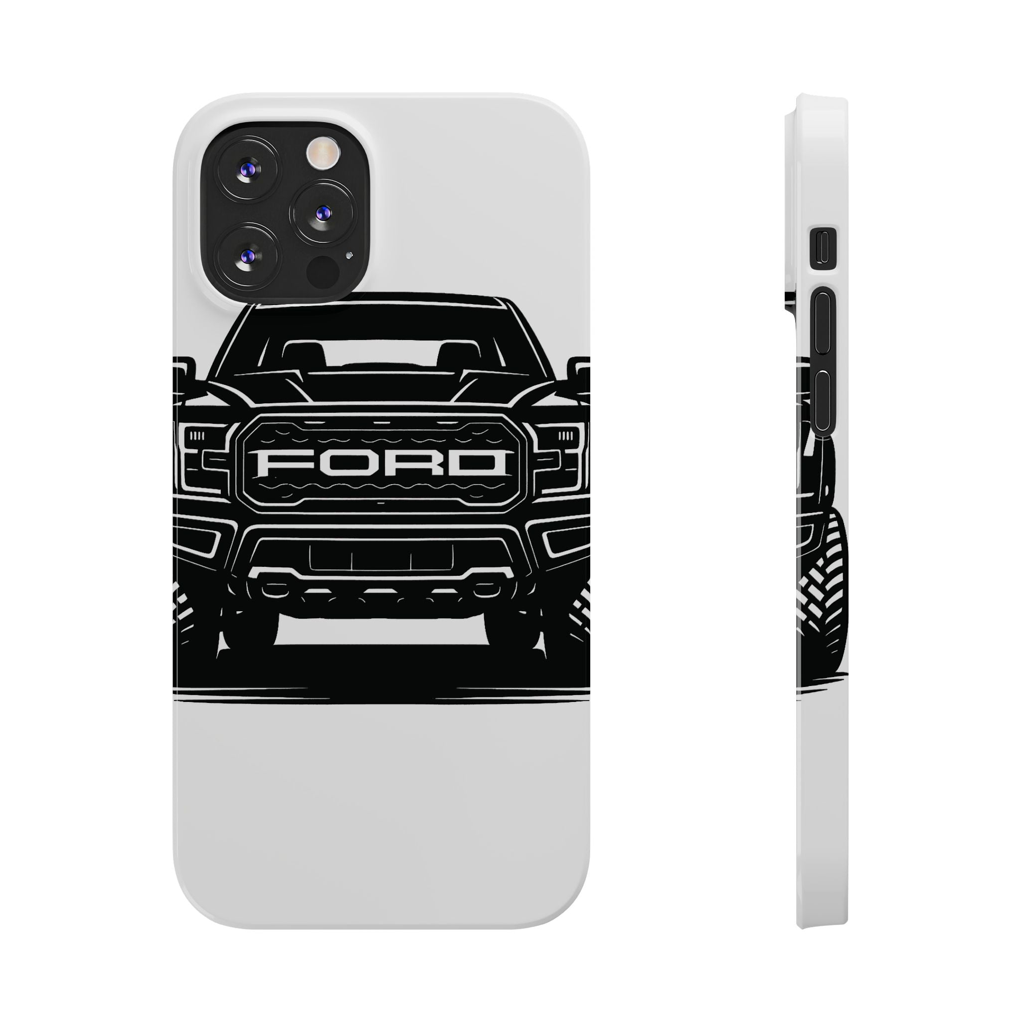 Ford Raptor (Gen 3) Slim Phone Case Greyscale