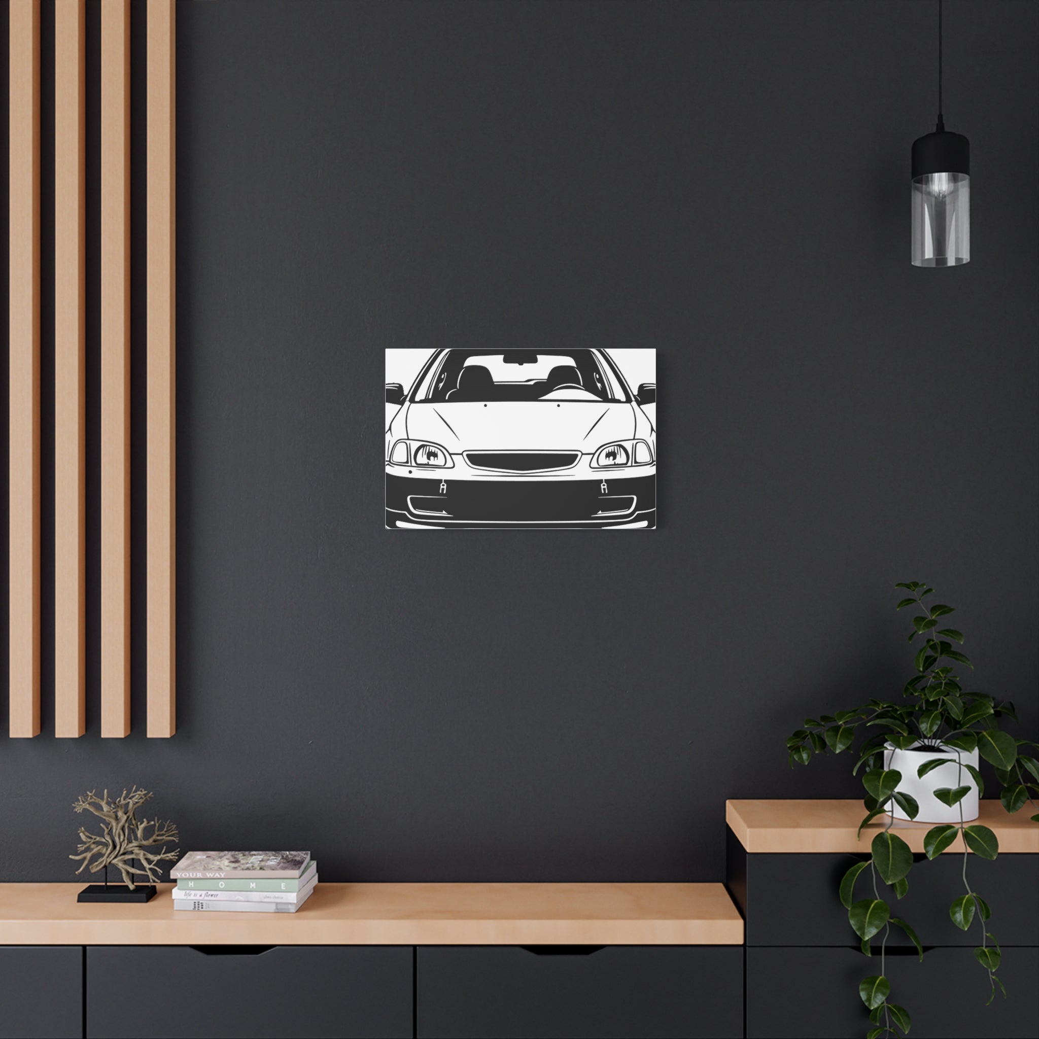 Honda Civic EK Hatch Canvas Wall Art