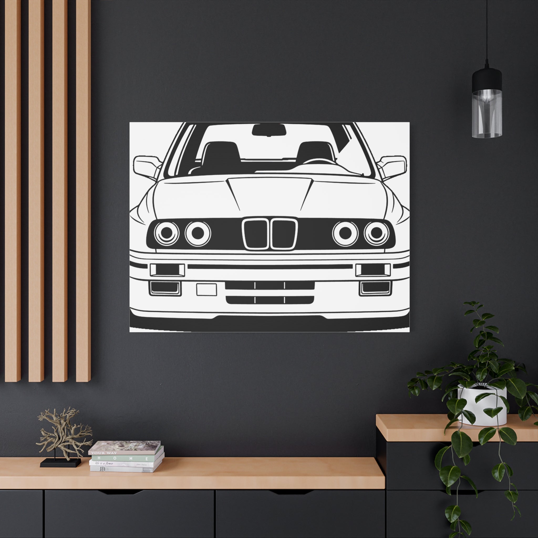 BMW E30 Canvas Wall Art