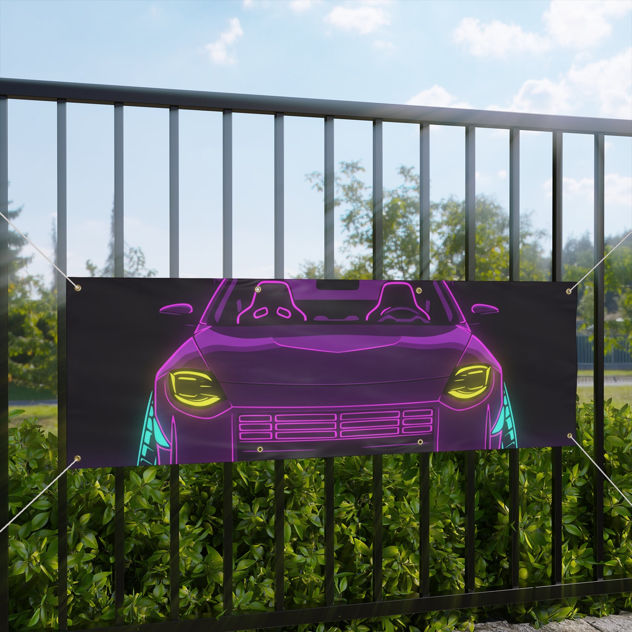 Nissan Z RZ34 (2023+) Neon Synthwave Banner