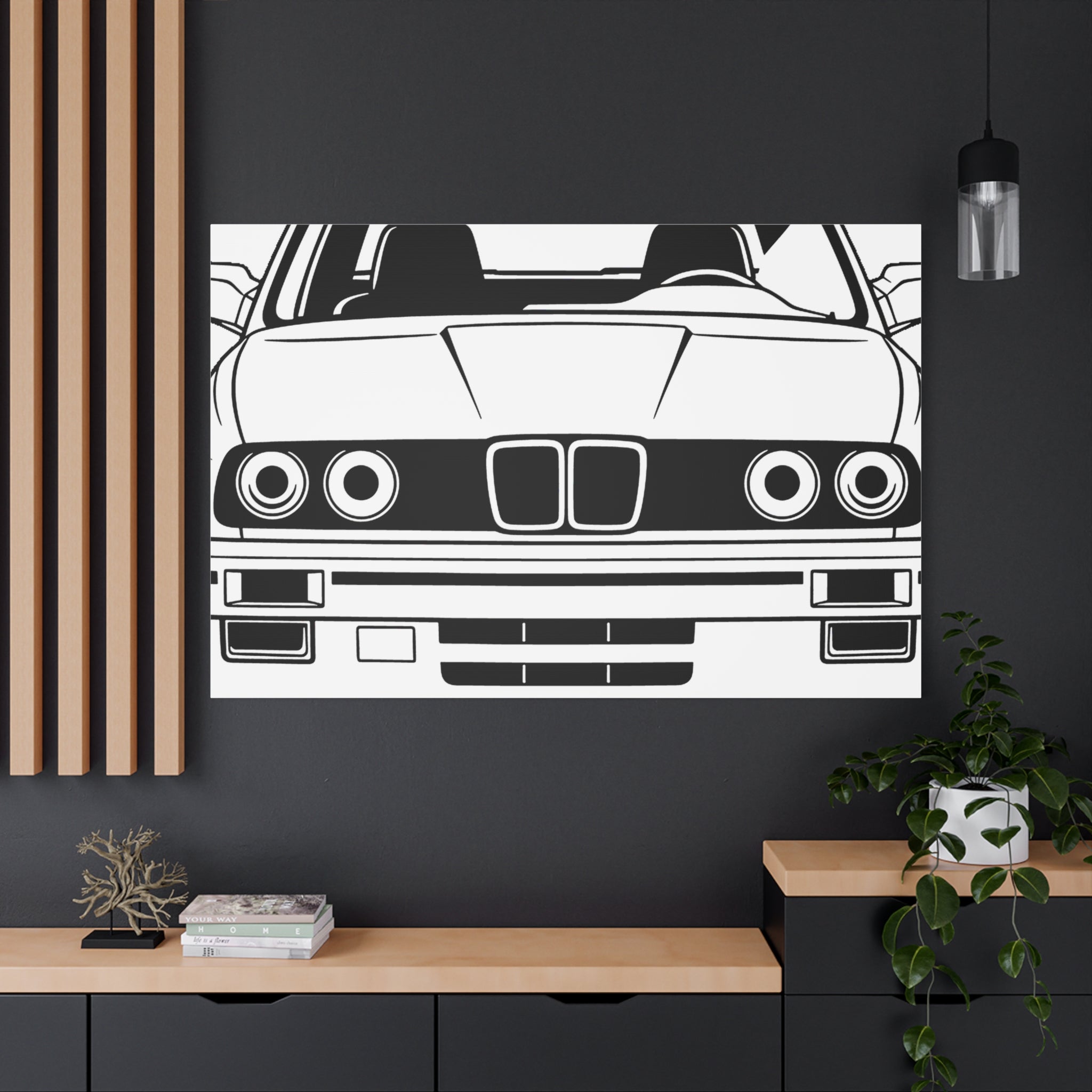 BMW E30 Canvas Wall Art
