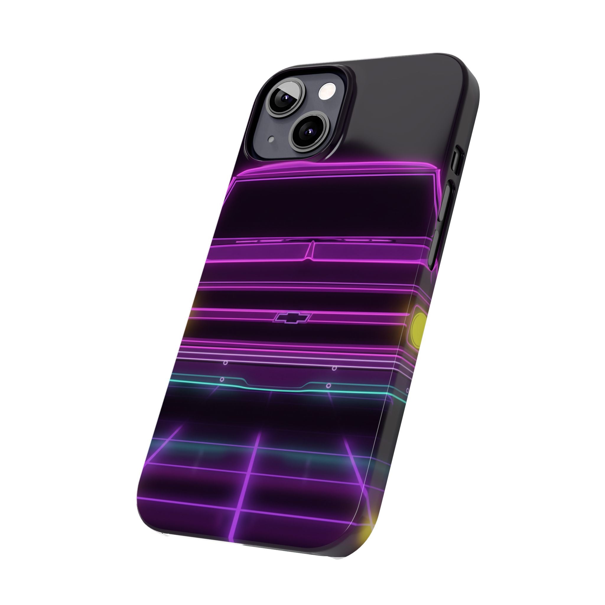 Chevy C10 Pickup (1967-72) Pro-Touring Neon Synthwave Phone Case