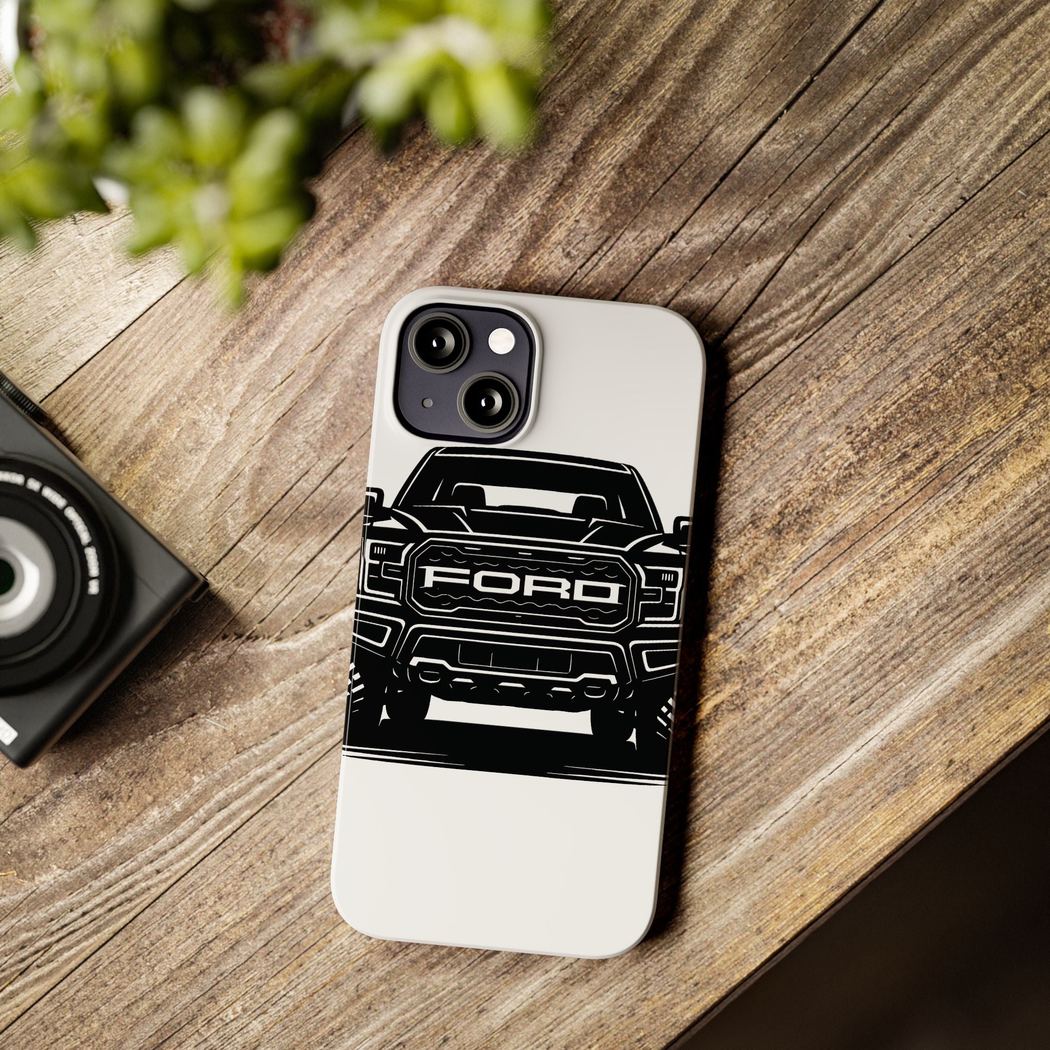 Ford Raptor (Gen 3) Slim Phone Case Greyscale