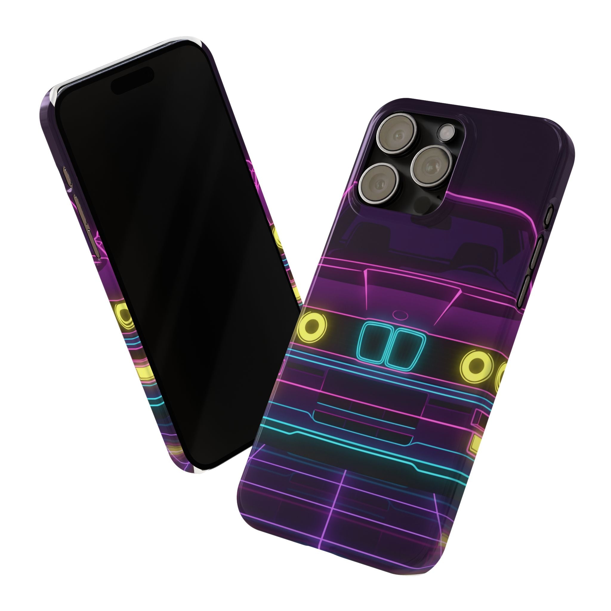 BMW E30 Neon Synthwave Phone Case