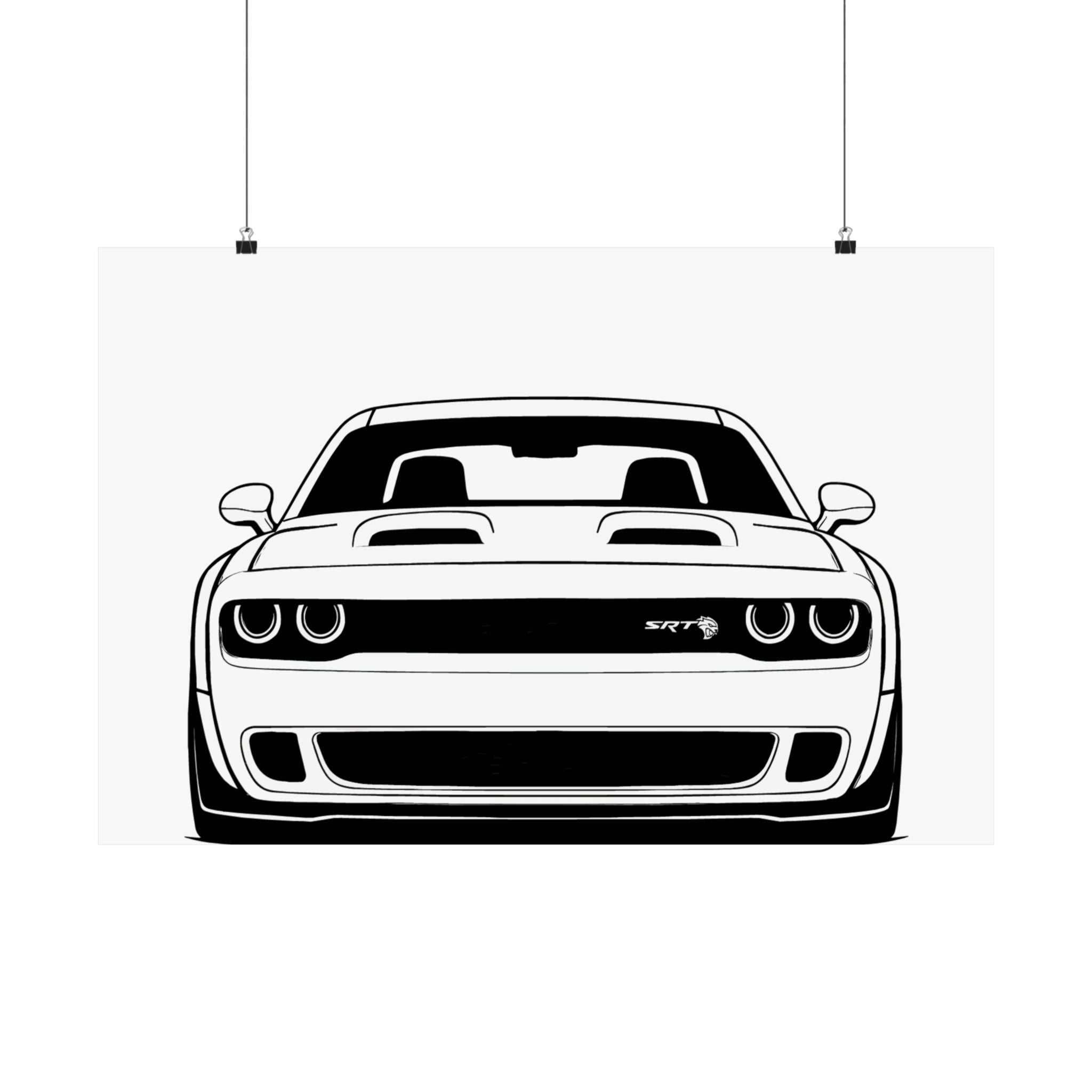 Dodge Challenger SRT Hellcat Poster