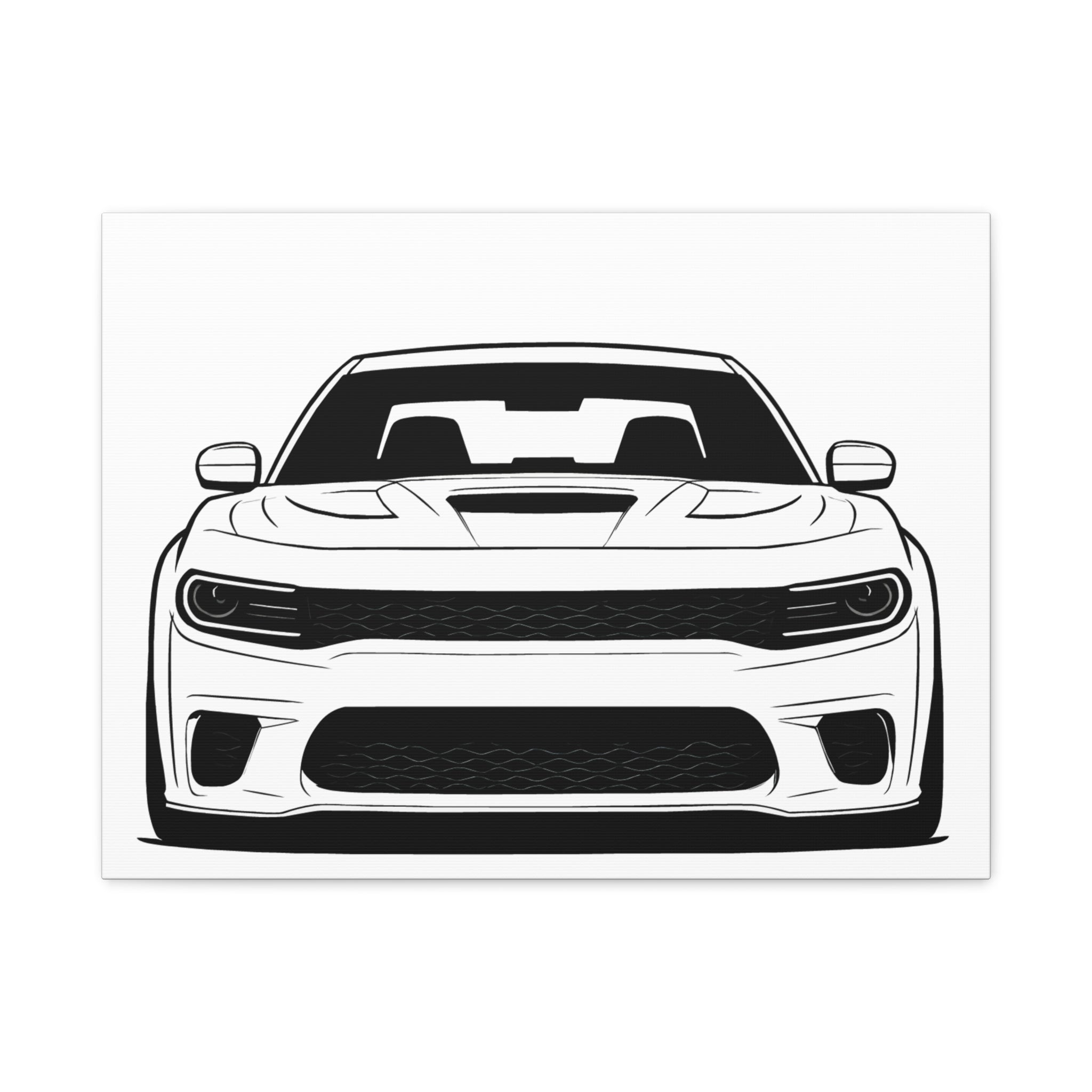 Dodge Charger SRT Hellcat Canvas Wall Art