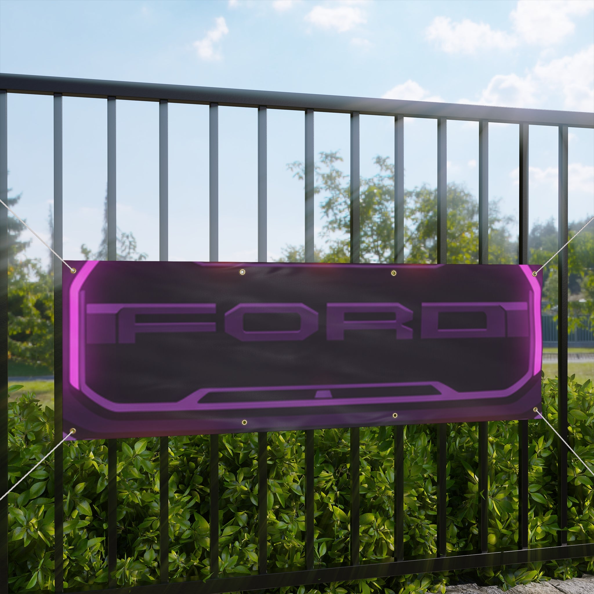 Ford F-150 Raptor Gen 2 Neon Synthwave Banner