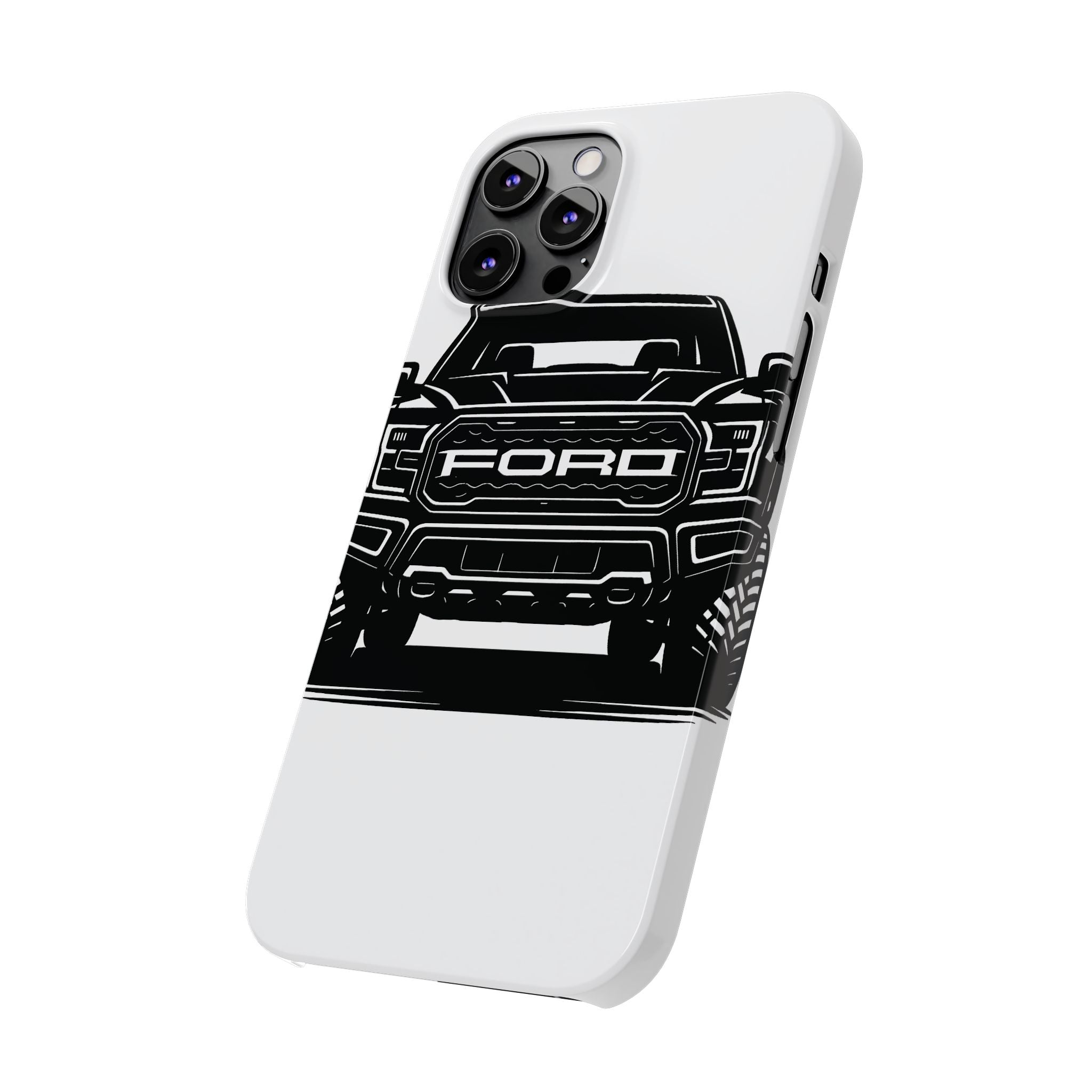 Ford Raptor (Gen 3) Slim Phone Case Greyscale