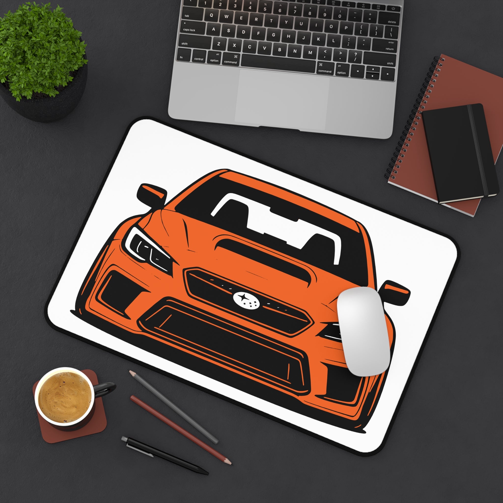 Subaru WRX Desk Mat (Orange)