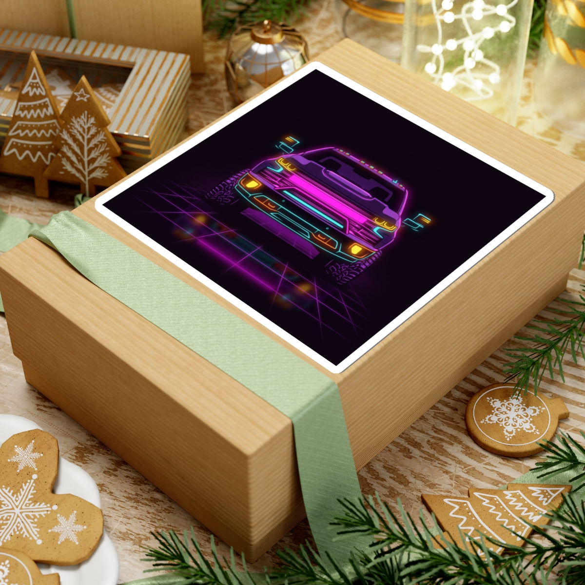 Chevy Silverado Trail Boss (2019+) Neon Synthwave Sticker
