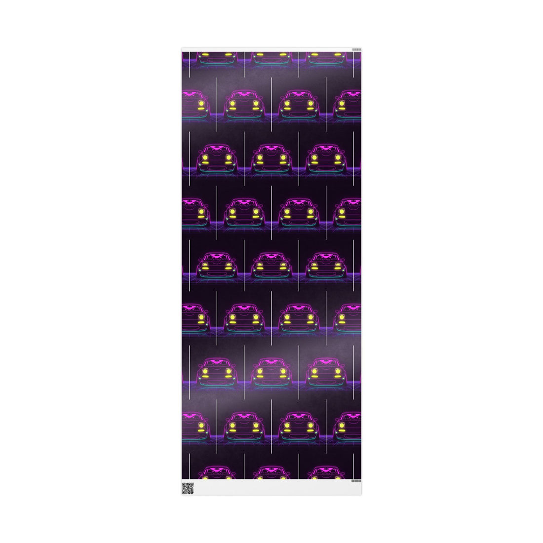 Mazda Miata NA (1989-97) Neon Synthwave Gift Wrapping Paper