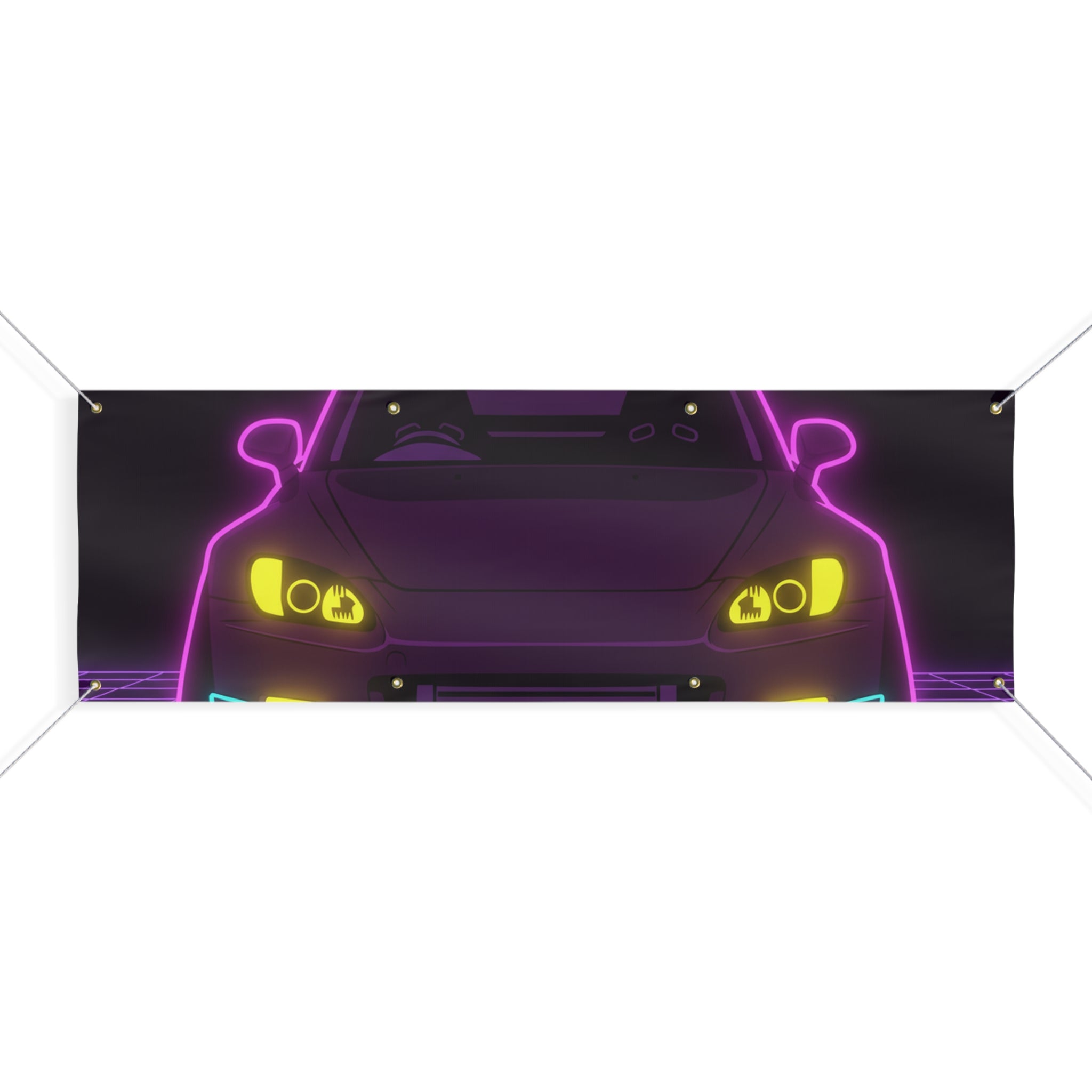 Honda S2000 (1999-09) Neon Synthwave Banner