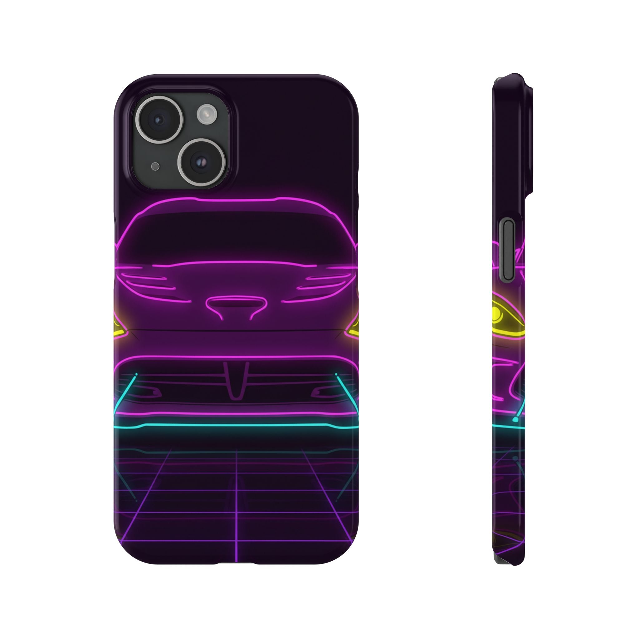 Dodge Viper (1992-17) Neon Synthwave Phone Case