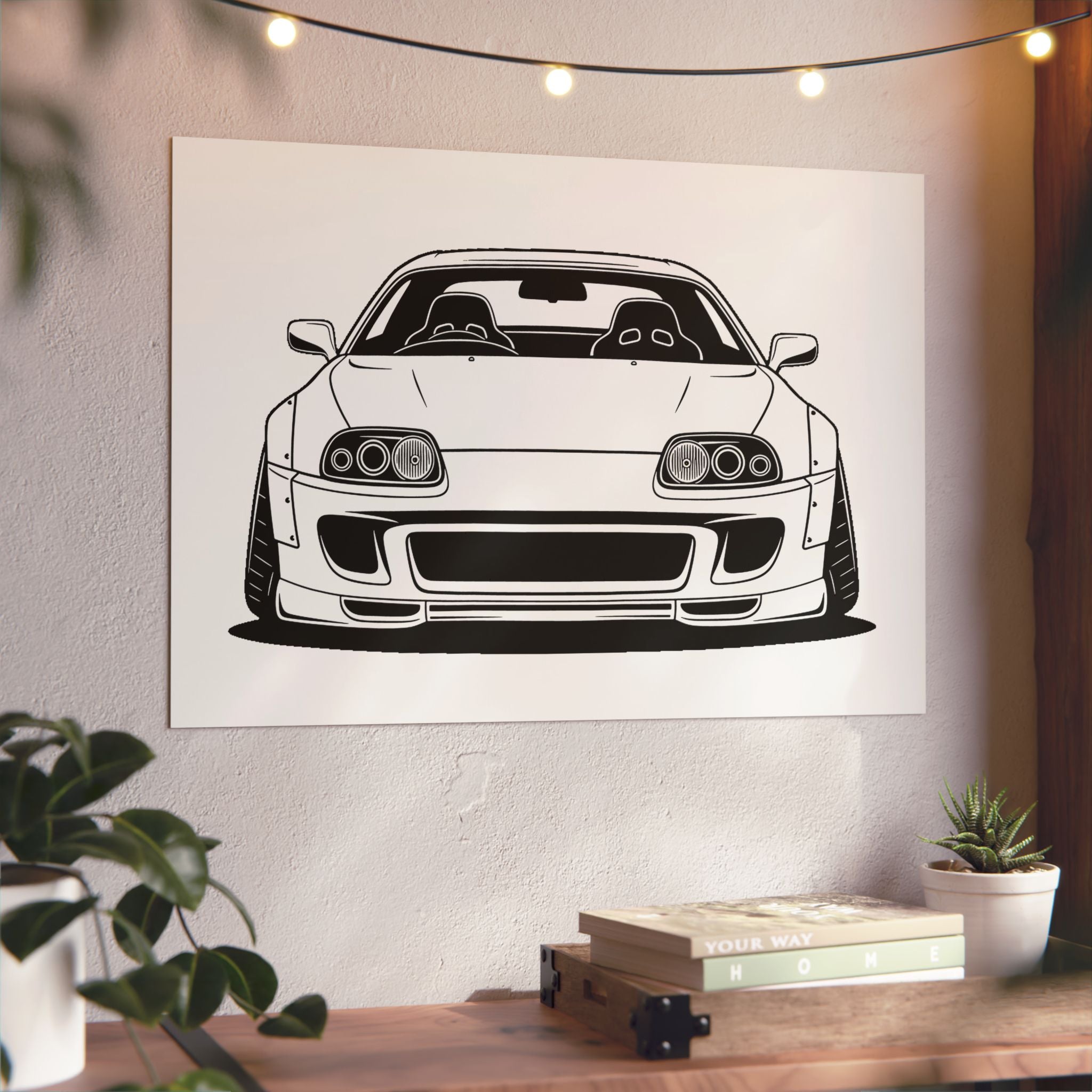 Toyota Supra MK4 Metal Wall Sign
