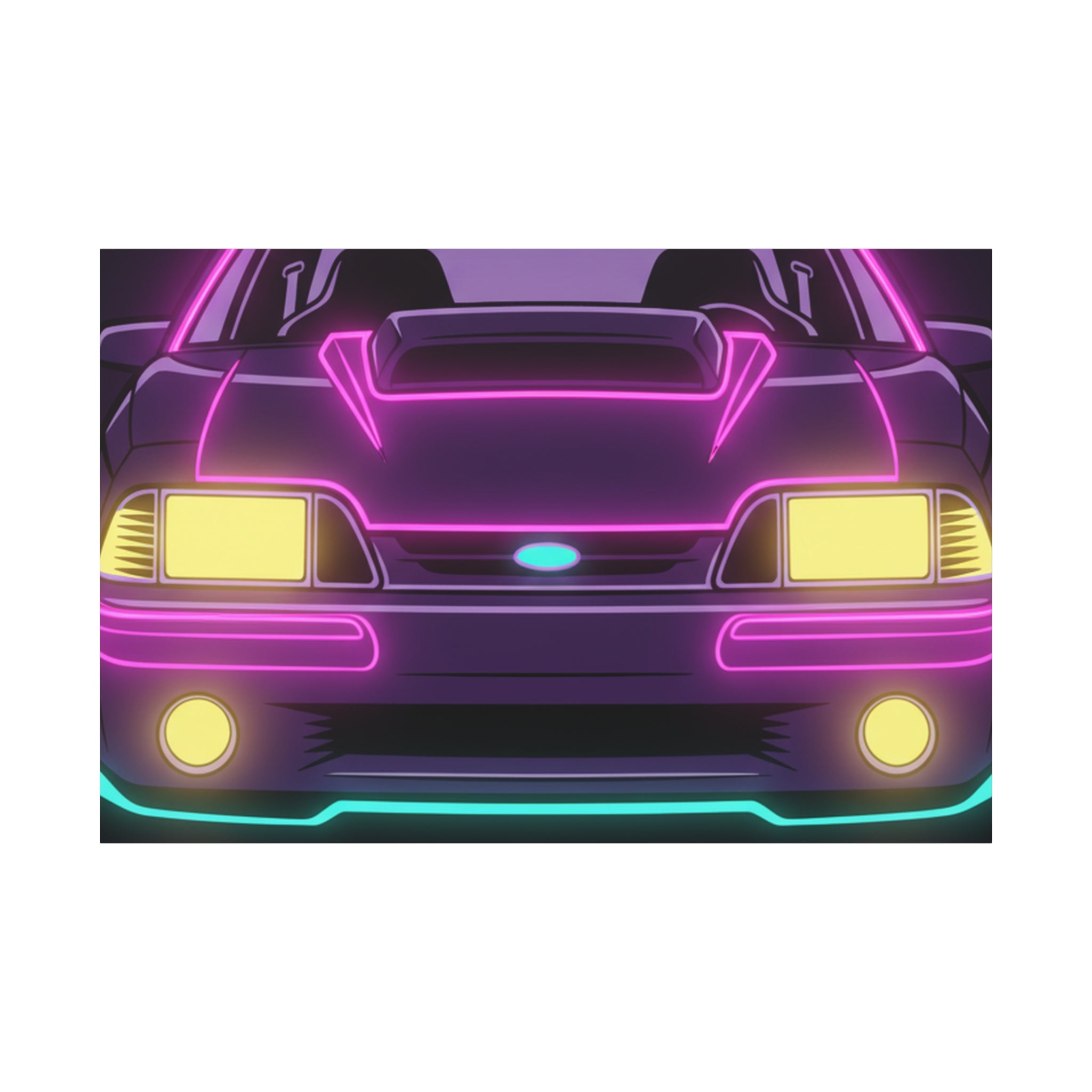 Ford Mustang Fox Body GT Canvas Wall Art