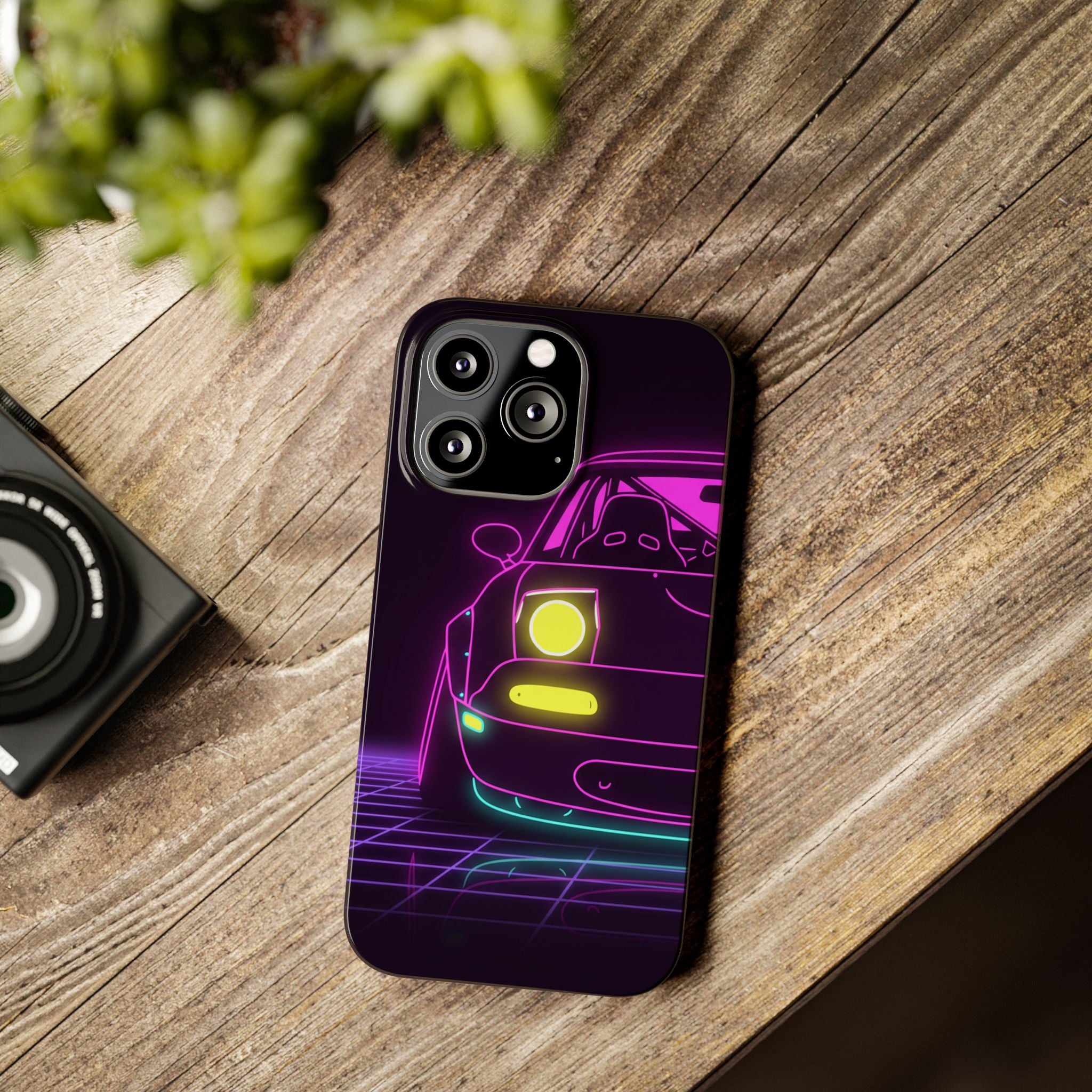 Mazda Miata NA (1989-97) Neon Synthwave Phone Case