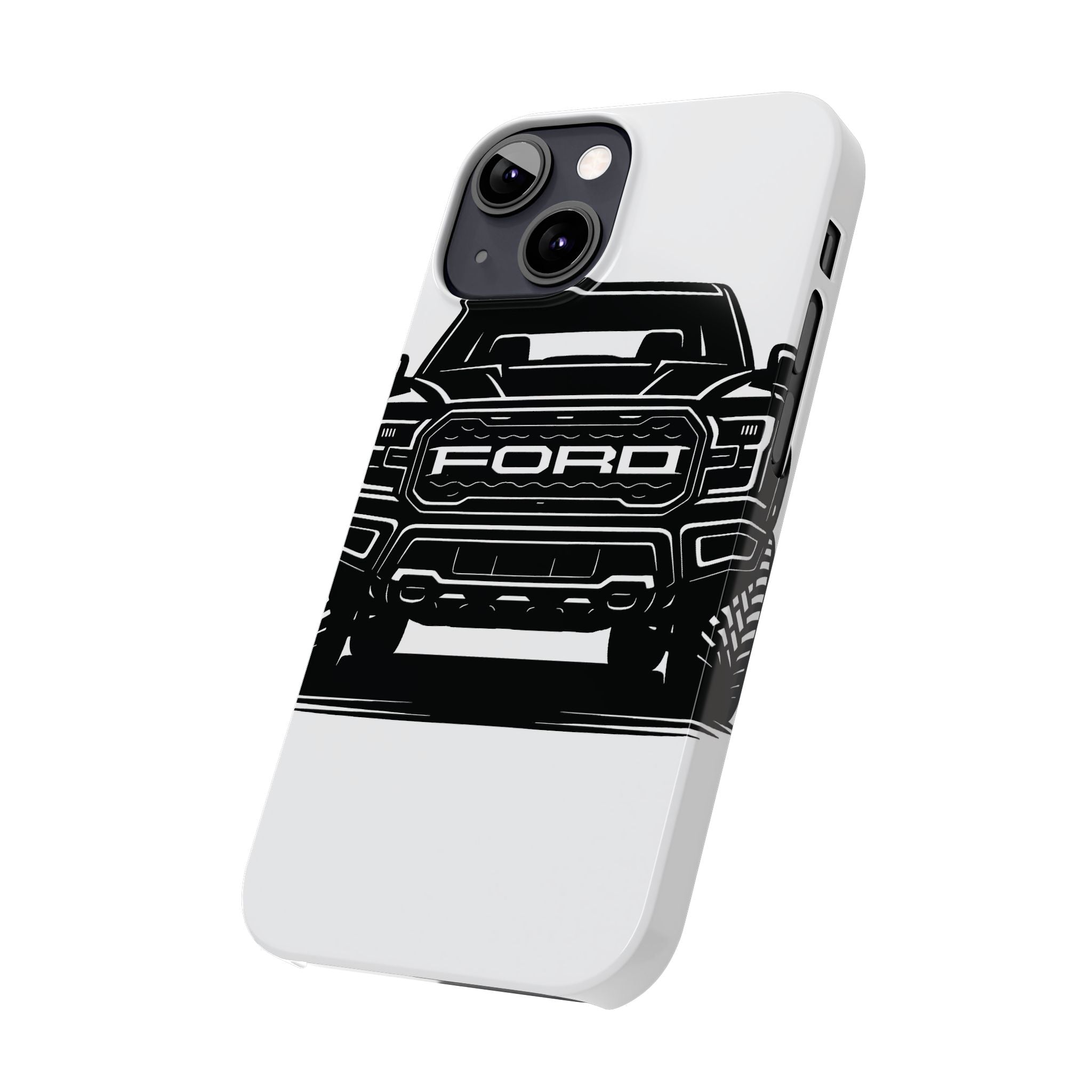 Ford Raptor (Gen 3) Slim Phone Case Greyscale